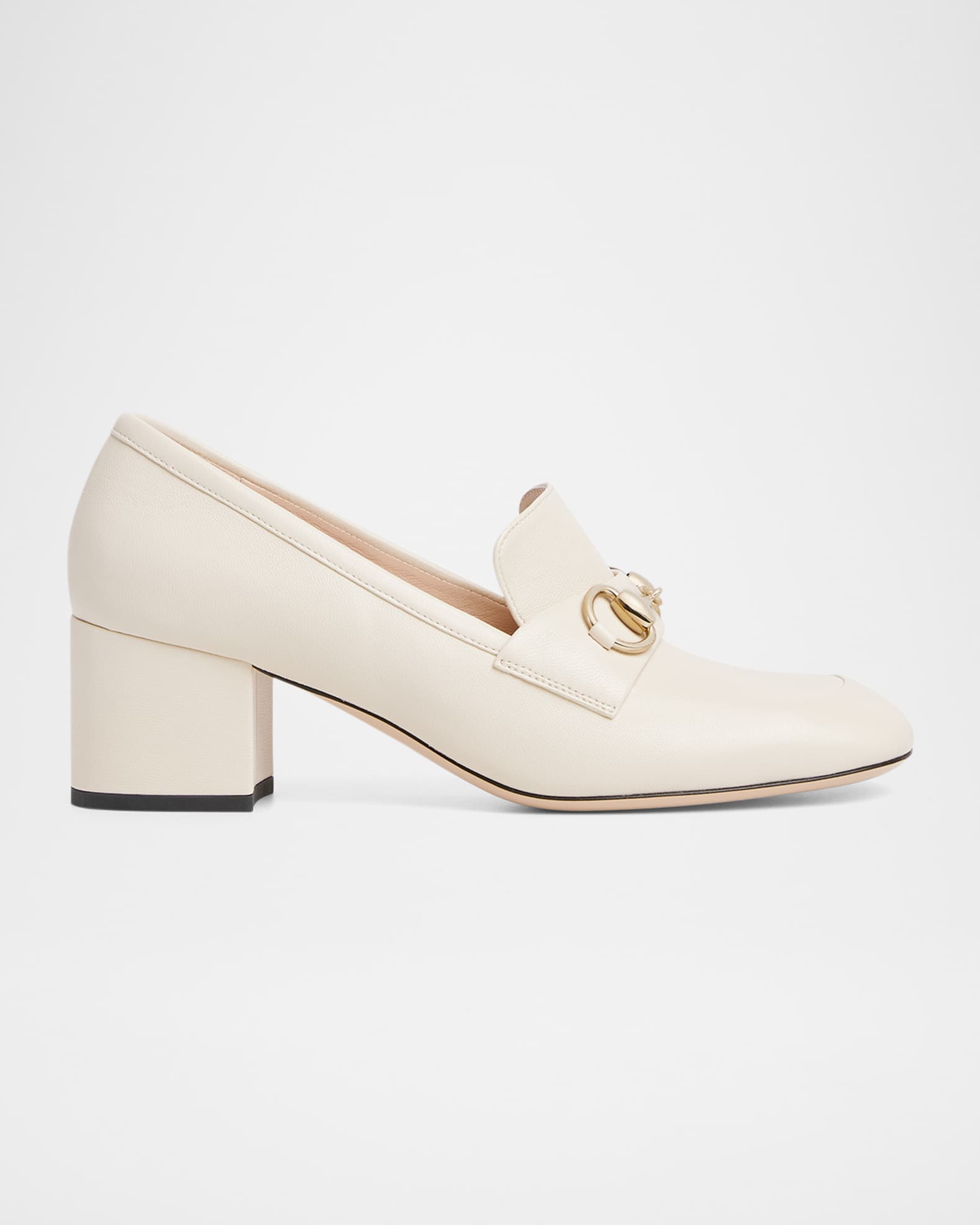 Lady Horsebit Nappa Leather Pumps 0