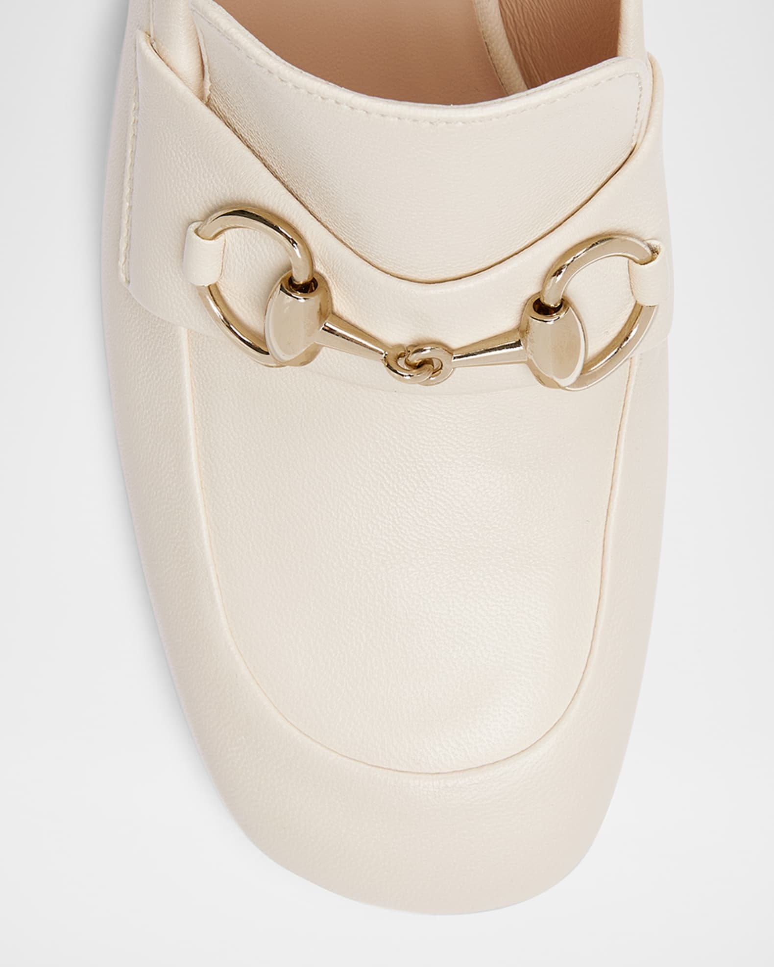 Gucci Lady Horsebit Nappa Leather Pumps | Neiman Marcus