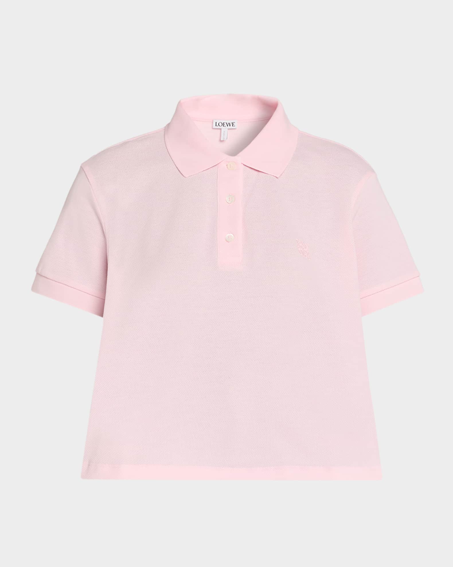 Short-Sleeve Trapeze Polo Top 0