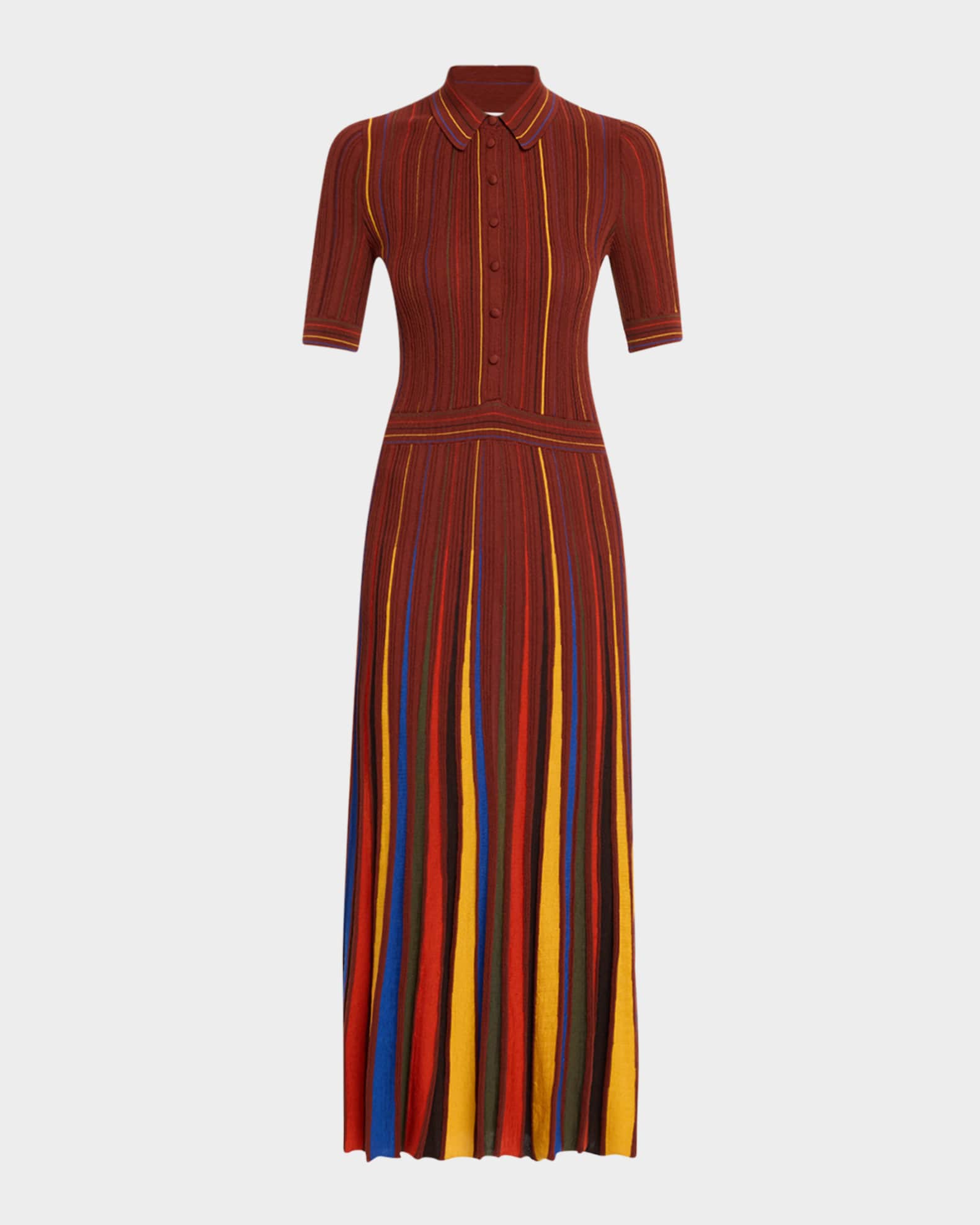 Calypso Pinstripe Merino Dress 0