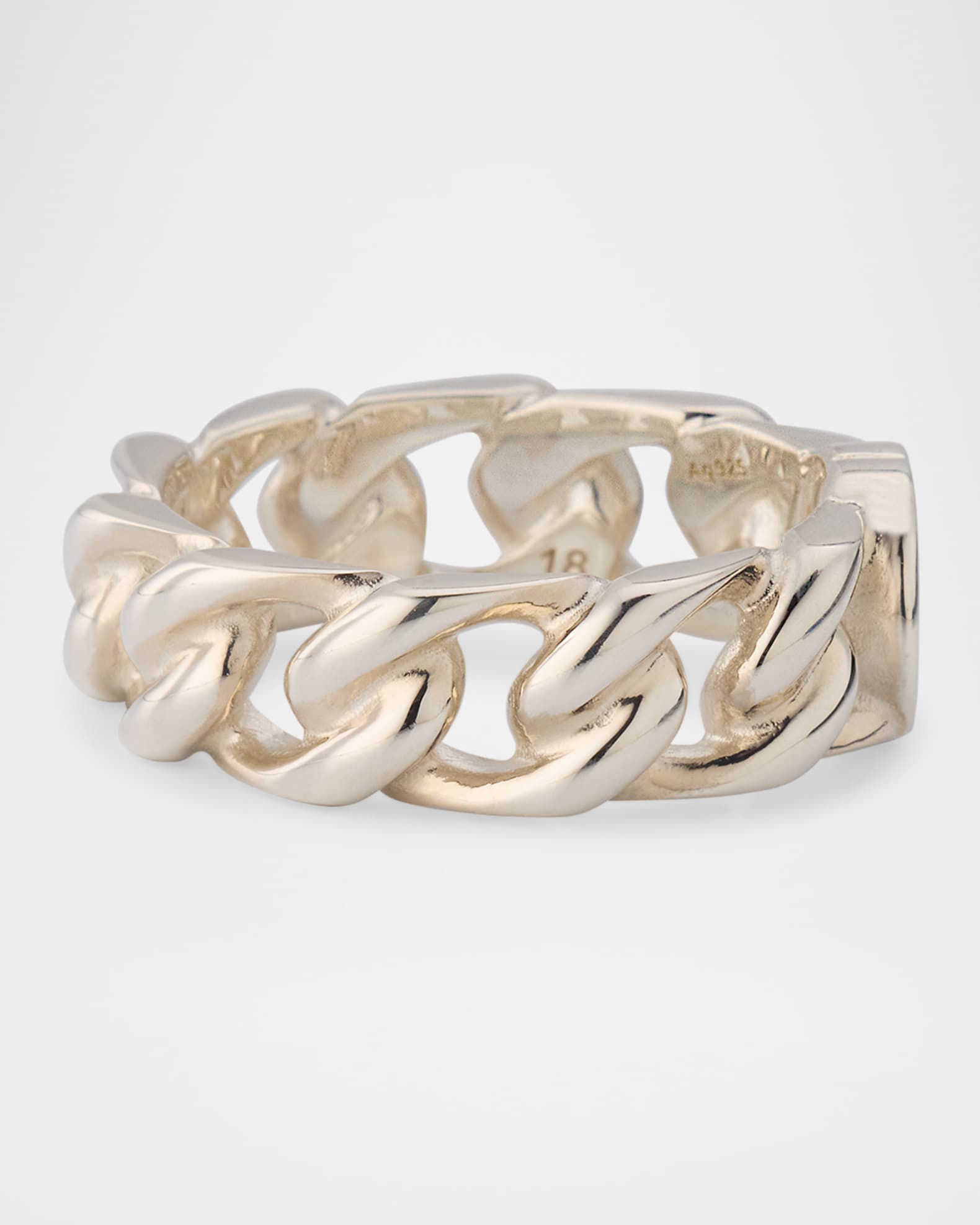 GUCCI リング　M Gucci Men's Sterling Silver Gucci Interlocking Chain Ring | Neiman