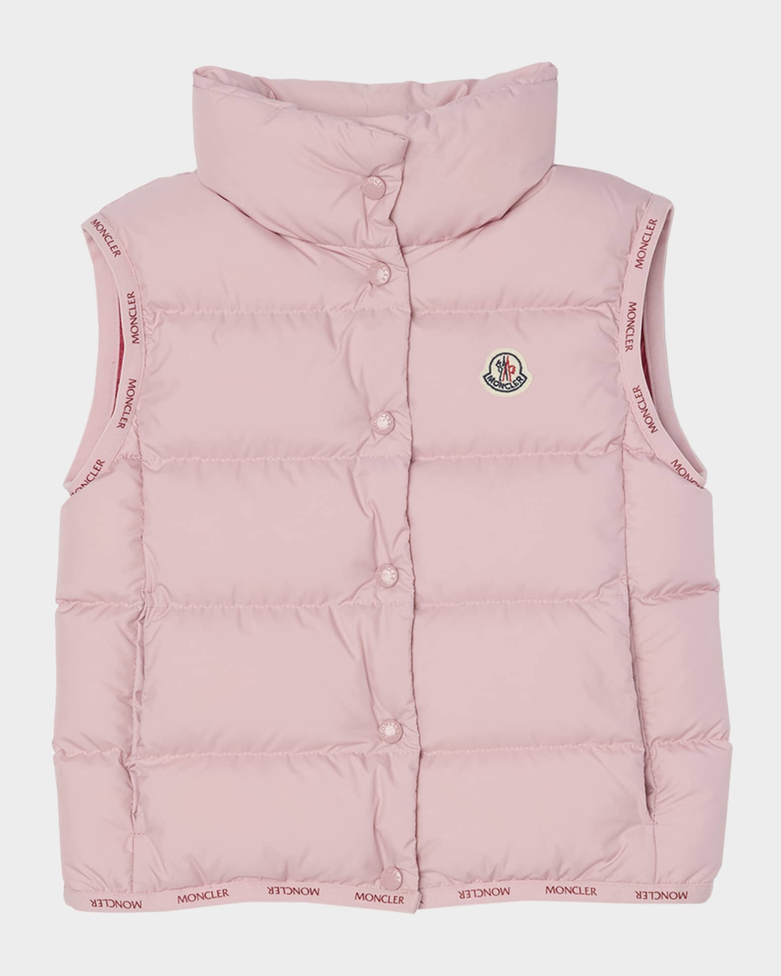 Moncler Girl's Badia Quilted Down Vest, Size 12-14 | Neiman Marcus