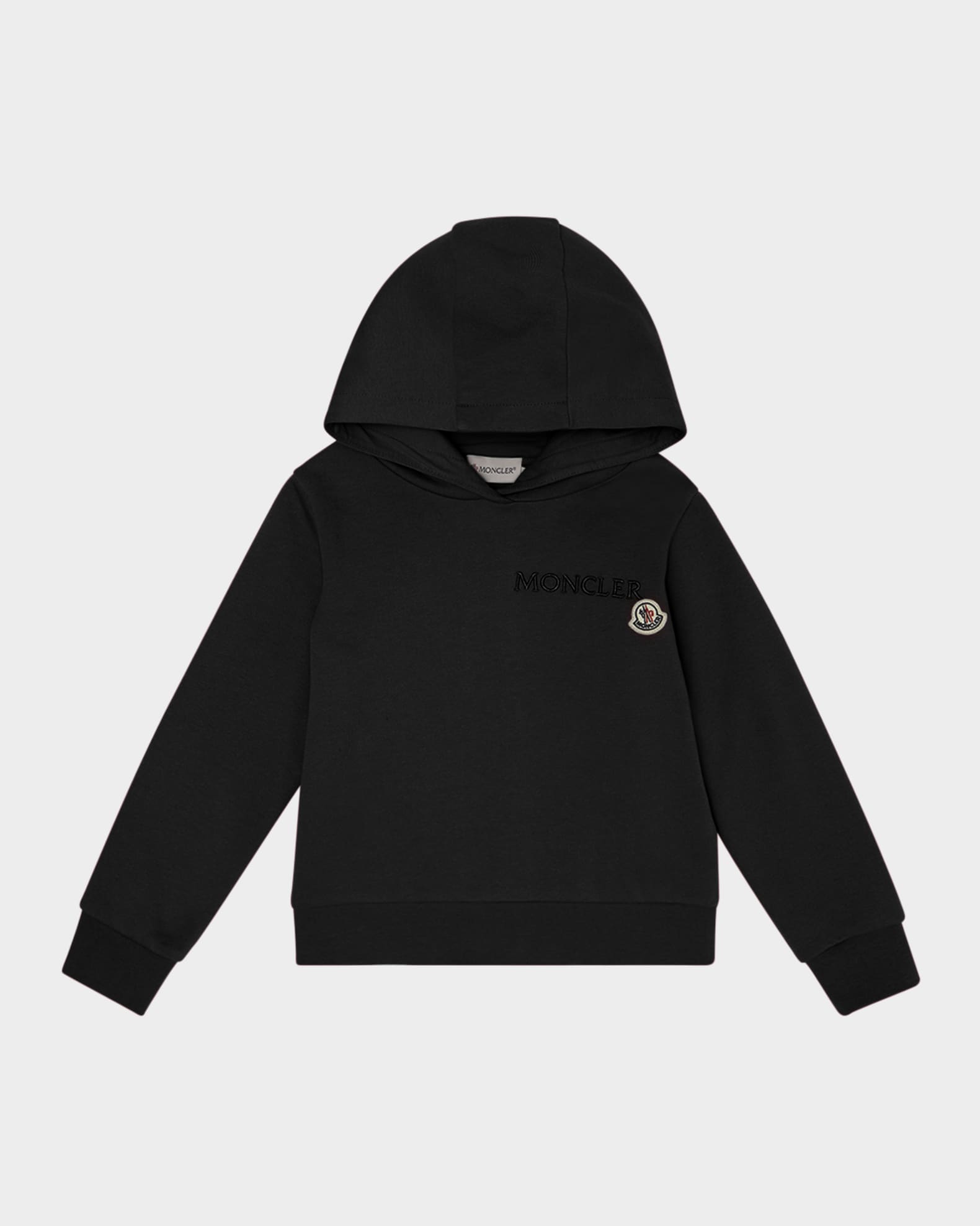 【NEW限定品】 Girl's Moncler Embroidered 8-10 Size Hoodie, Applique Logo トップス