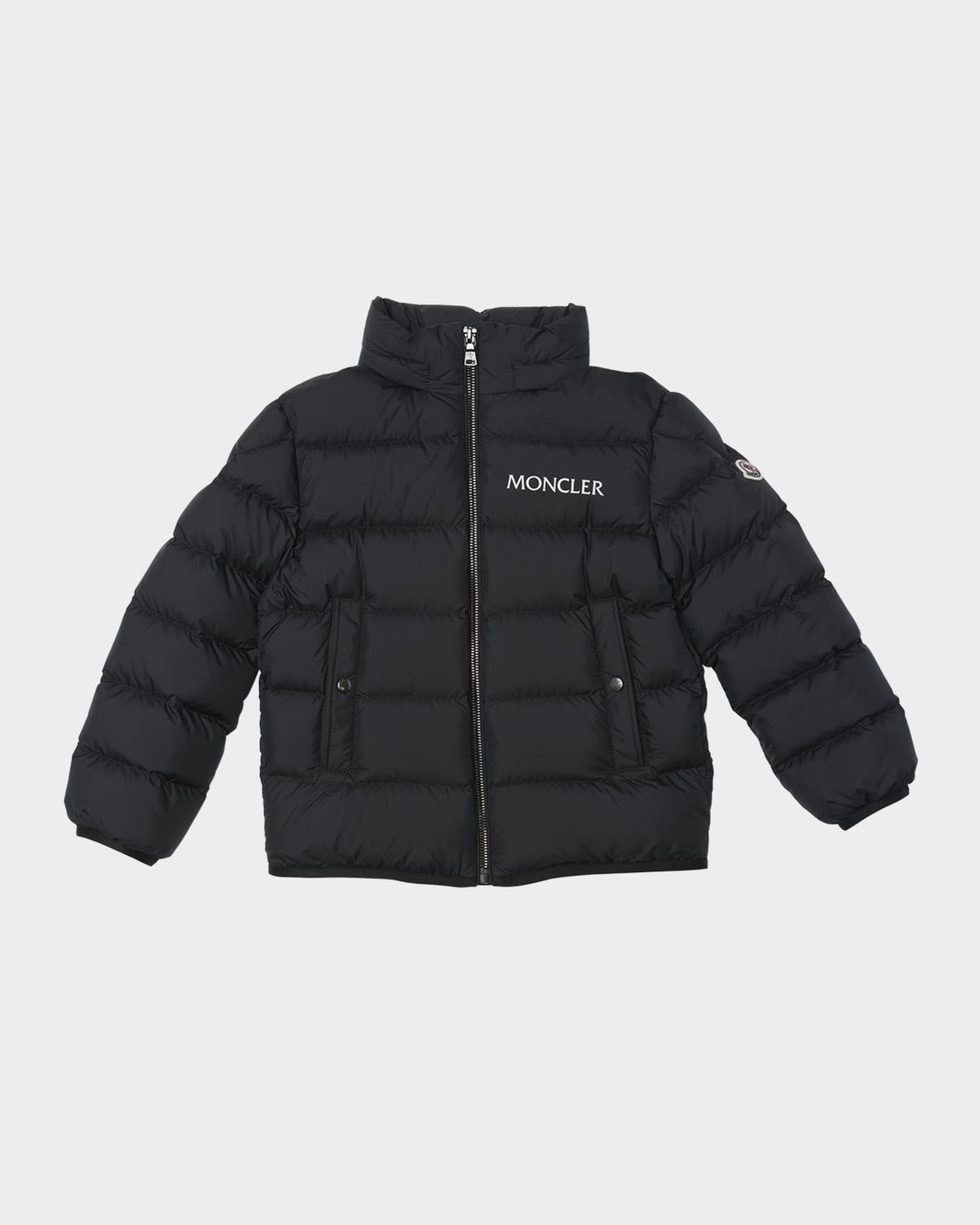 MONCLER　KOUNDE　2022SS Moncler Boy's Bajan Airsoft Hooded Zip-Front Down Jacket, Size 8