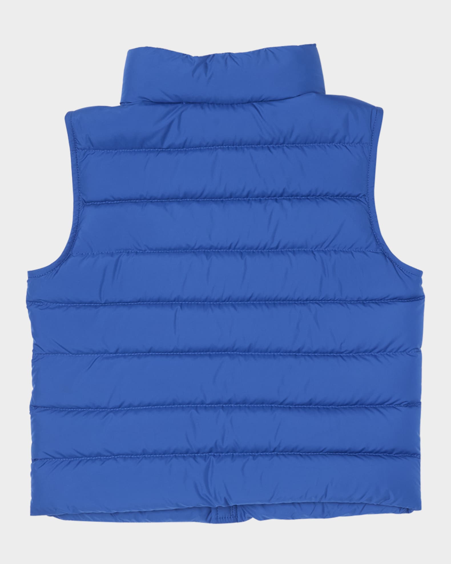 Moncler Boy's Ertavete Tricolor Zip Tape Vest, Size 4-6 | Neiman