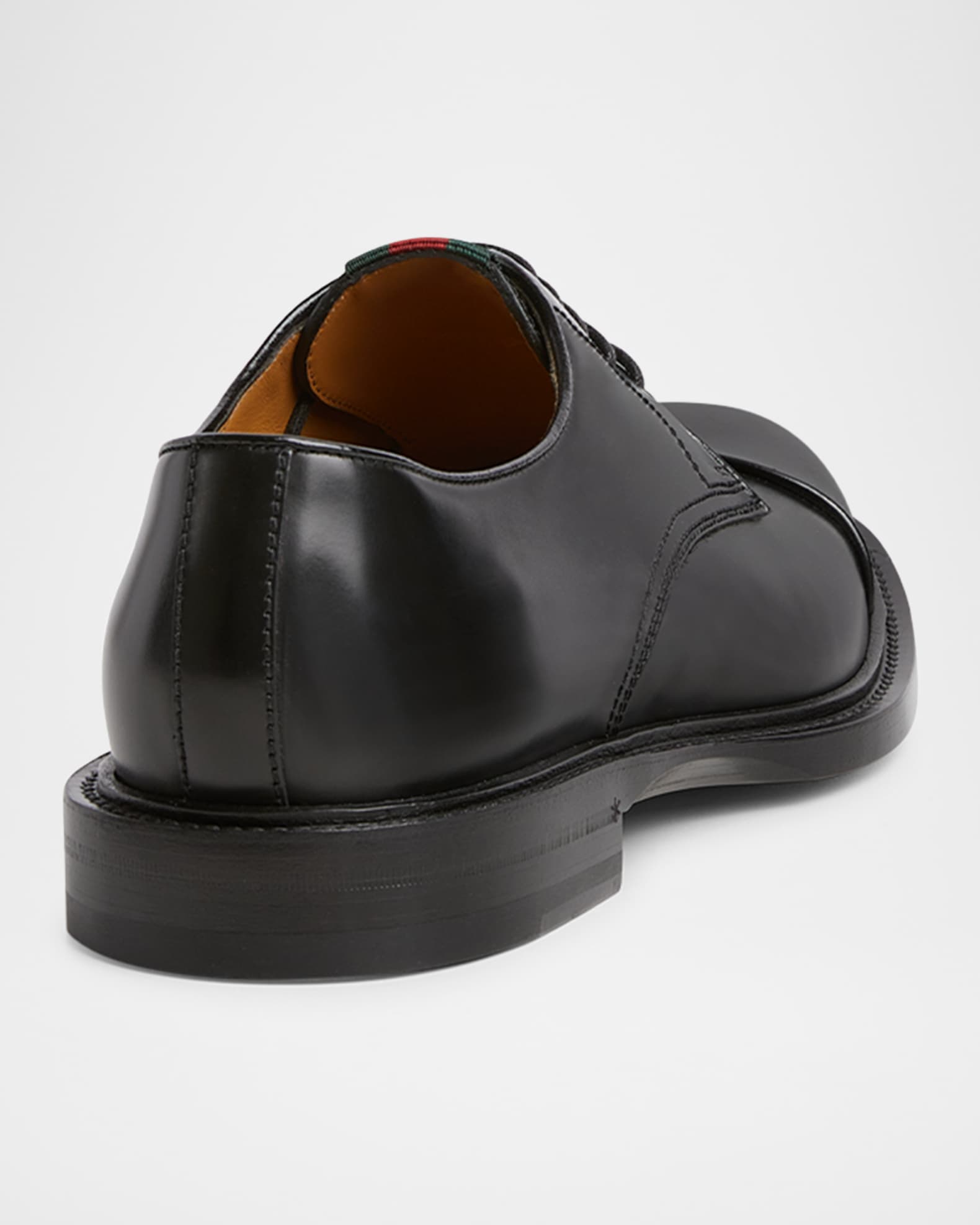 Gucci Men's William Leather Cap-Toe Derby Shoes | Neiman Marcus