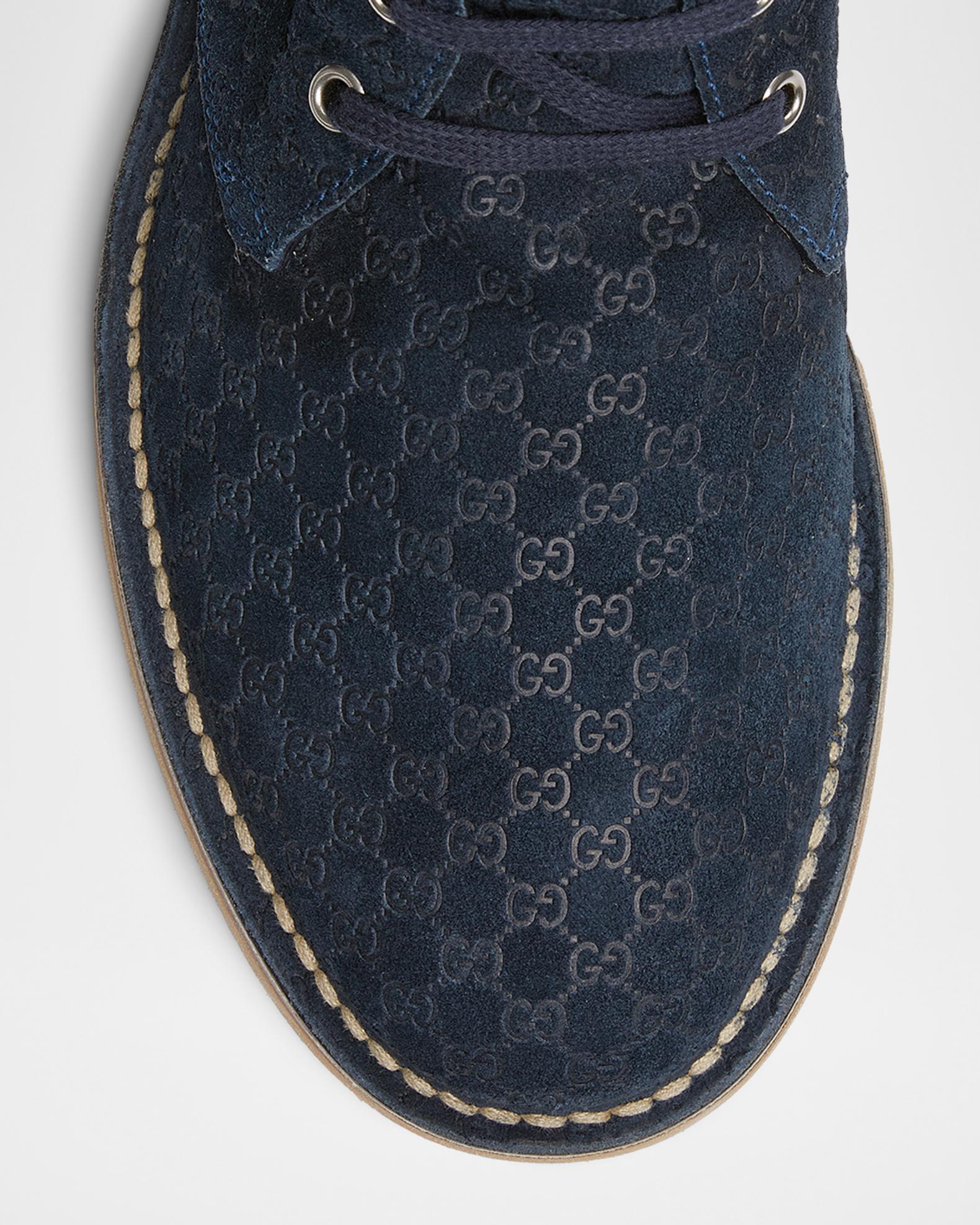 Men\'s Gucci MOREAU GG suede ankle boots size 8 fits 8.5 US made in Italy Gucci Men main image 3