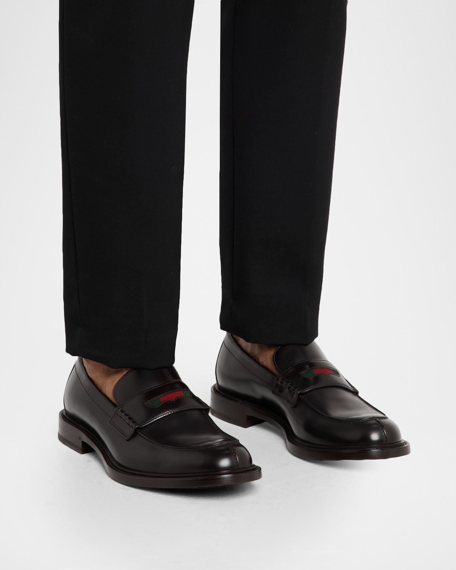 Men\'s GUCCI classic black leather slip-on loafers. 10D. *EUC* Gucci Men main image 2