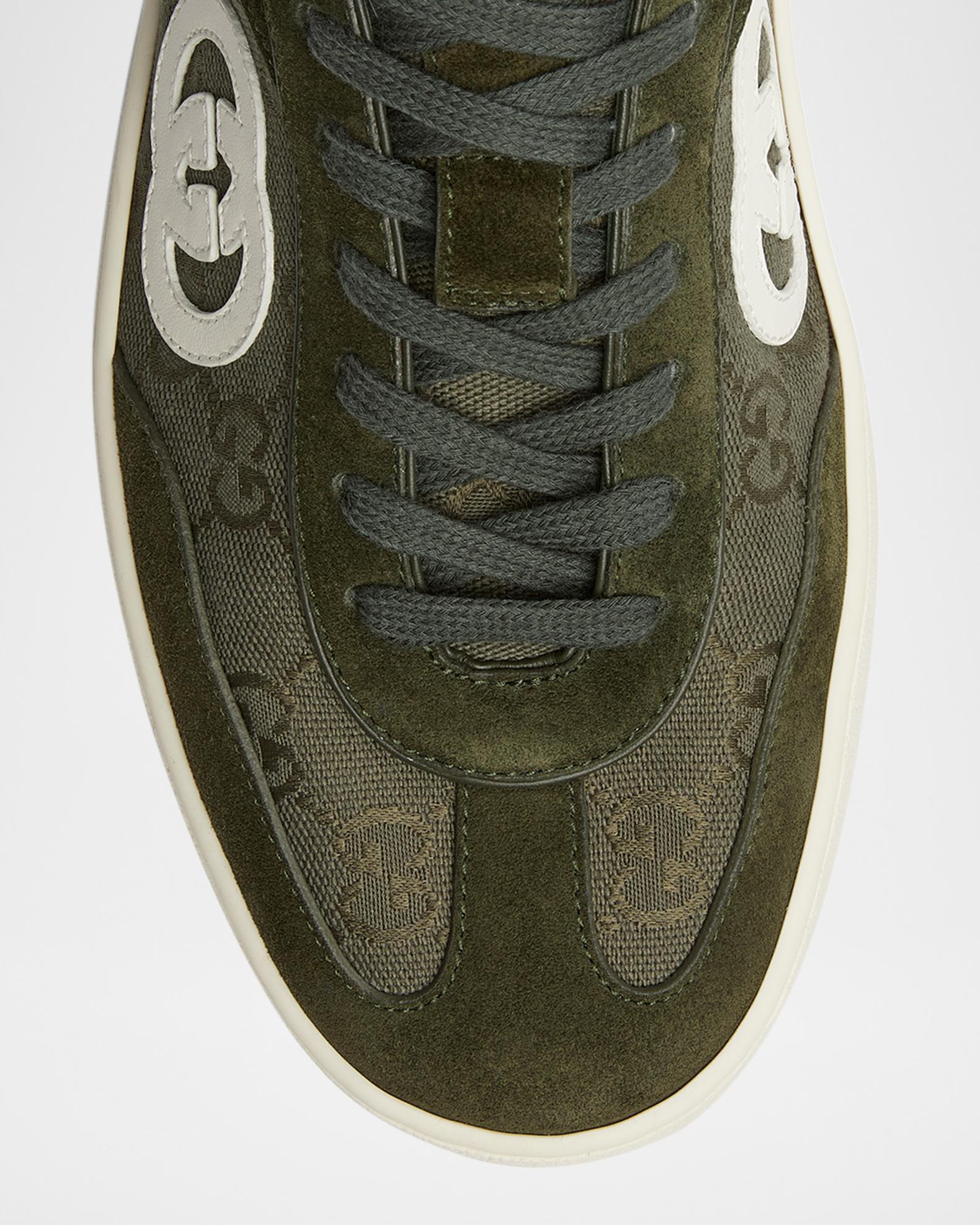 Men's G75 Canvas and Suede T-Toe Low-Top Sneakers | Neiman Marcus