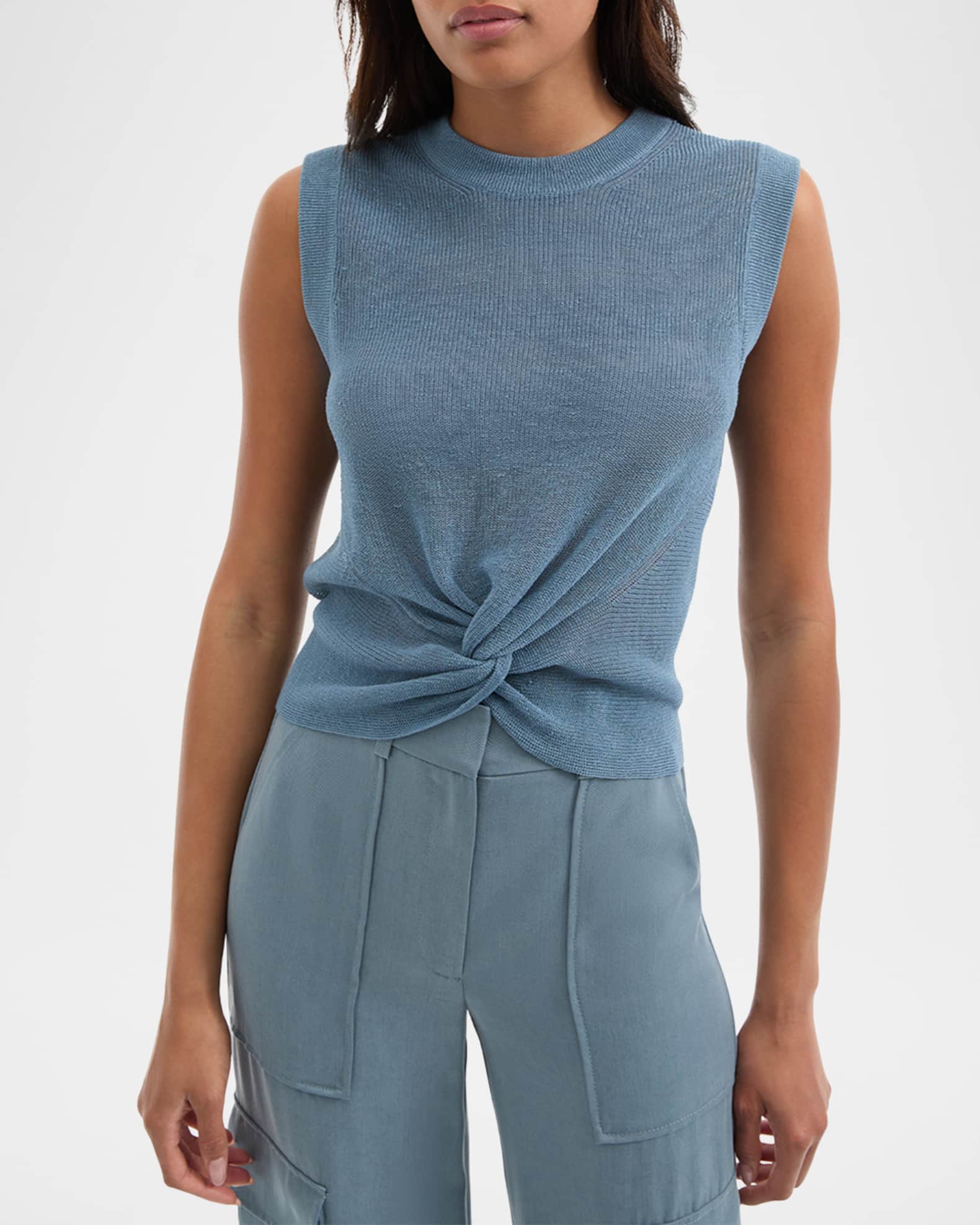 Drape Neck Sleeveless Knit（ニット/セーター）｜Her lip to