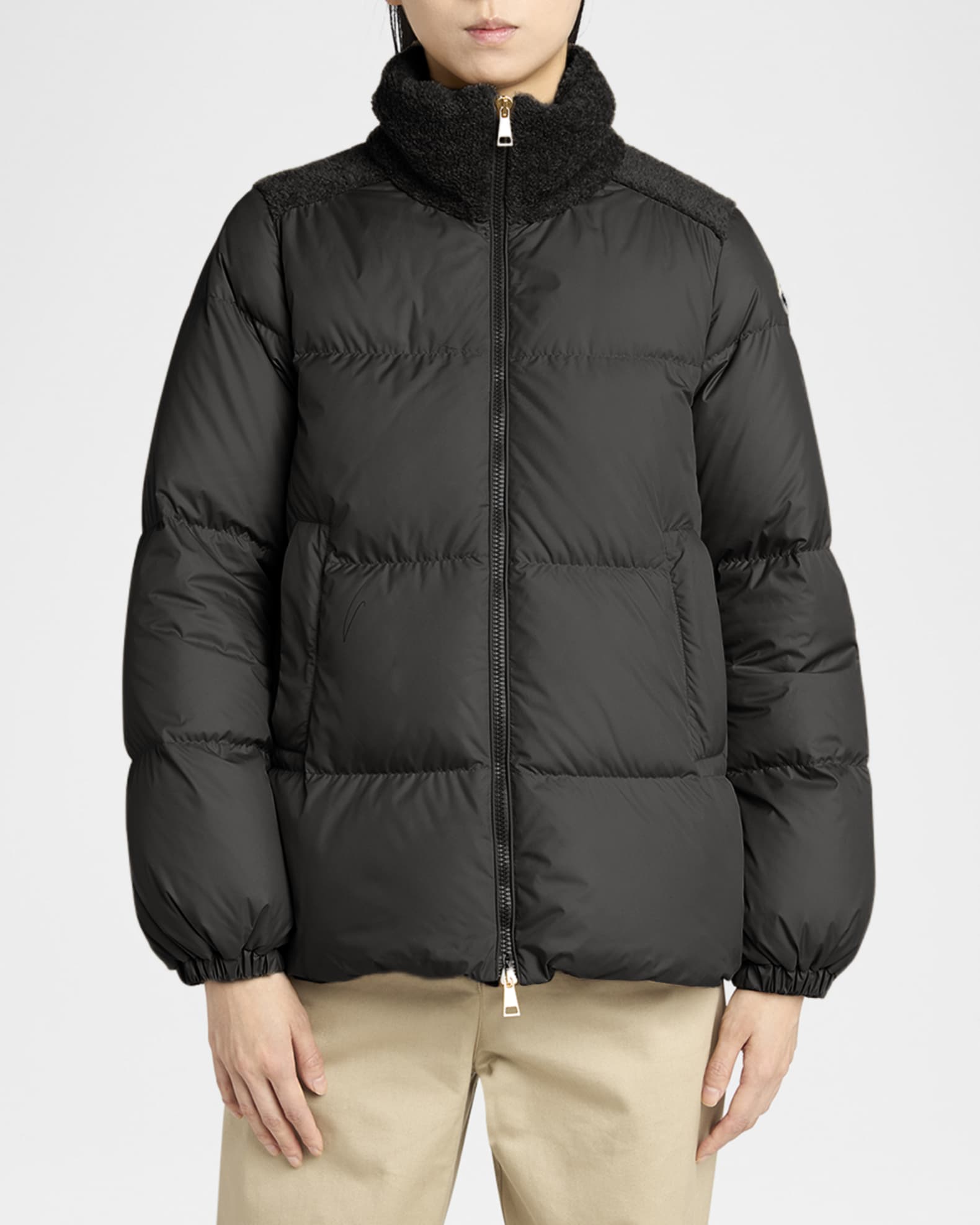Moncler Esnaie Short Down Jacket | Neiman Marcus