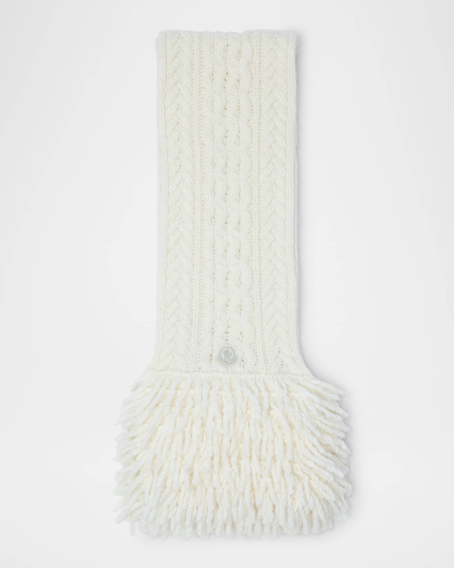 Fringe Cable-Knit Scarf 0