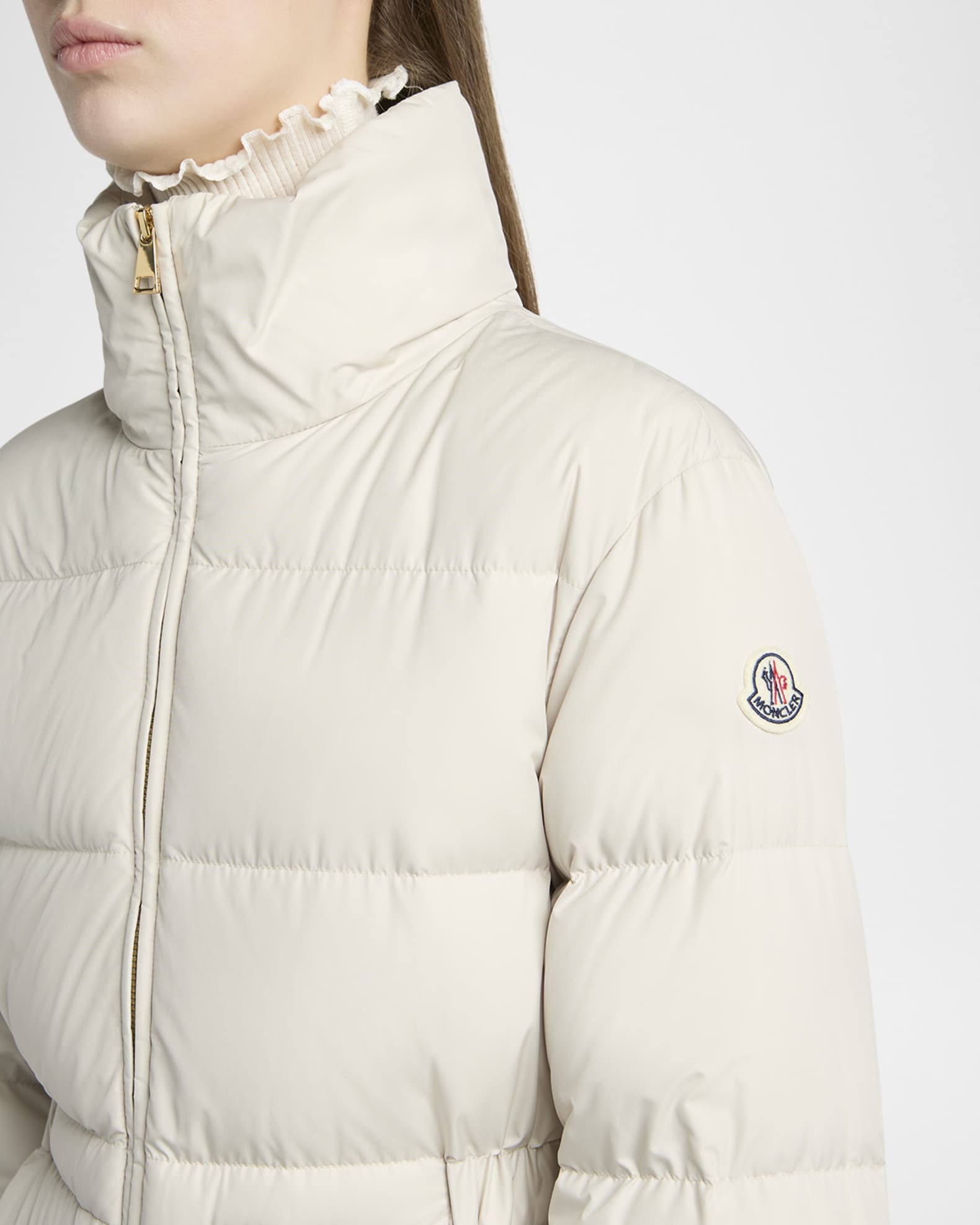 ◆ベルトが可愛い◆モンクレール Moncler BROSSE ブラック Brosseショートダウンジャケット : ショートダウン
