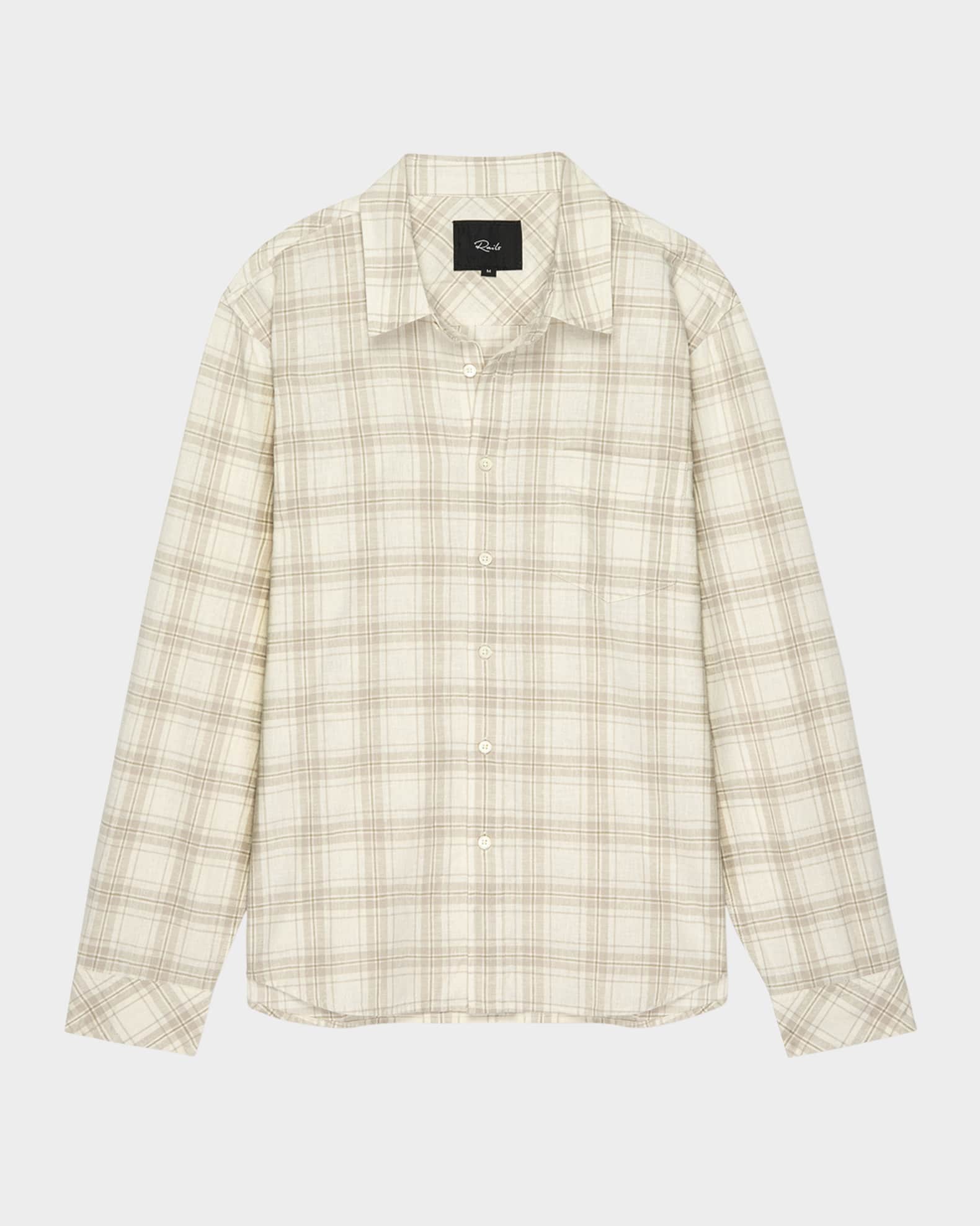 Men's Clyde Plaid Casual Button-Down Shirt 0