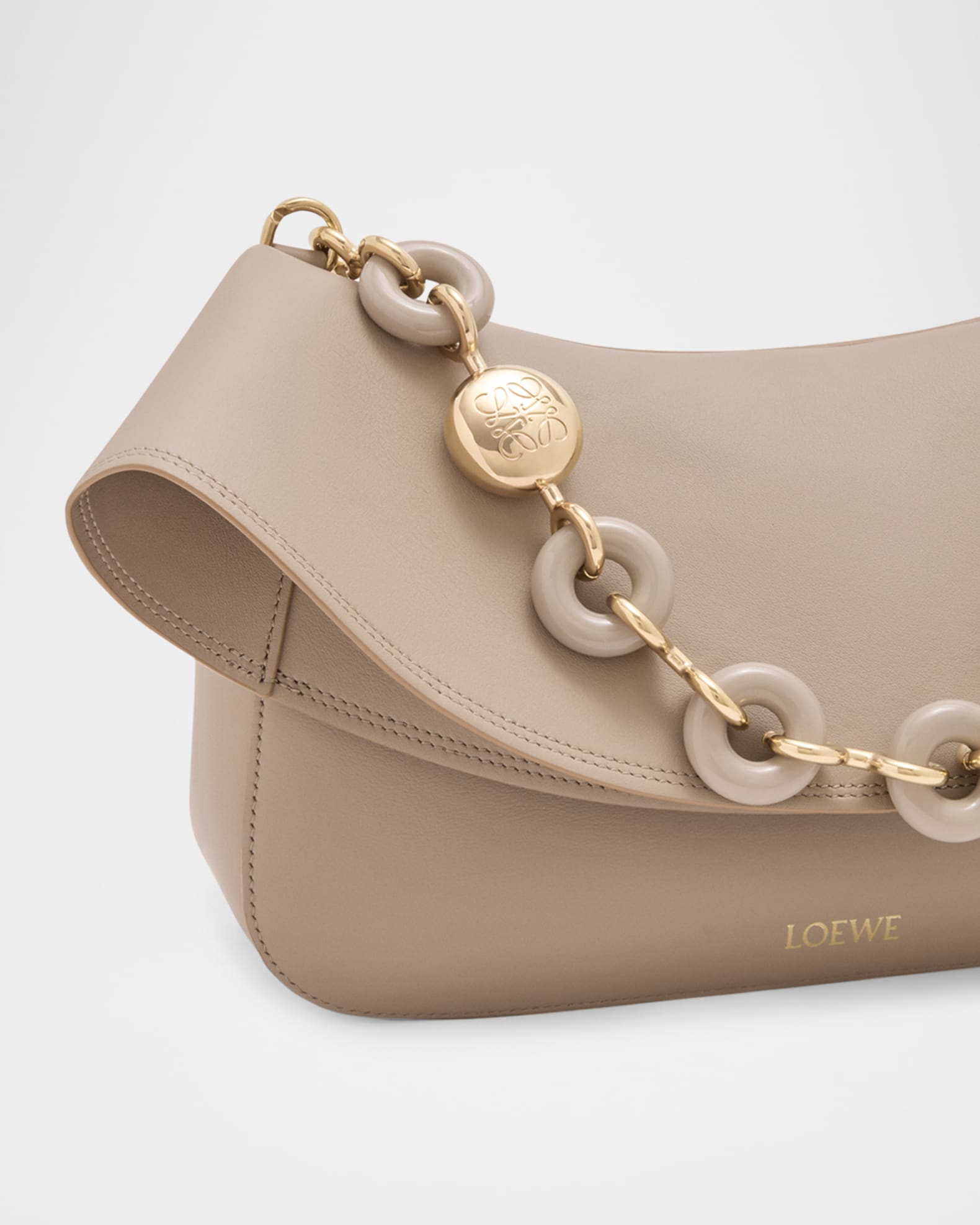 Loewe Ola Medium Shoulder Bag in Calfskin Leather | Neiman