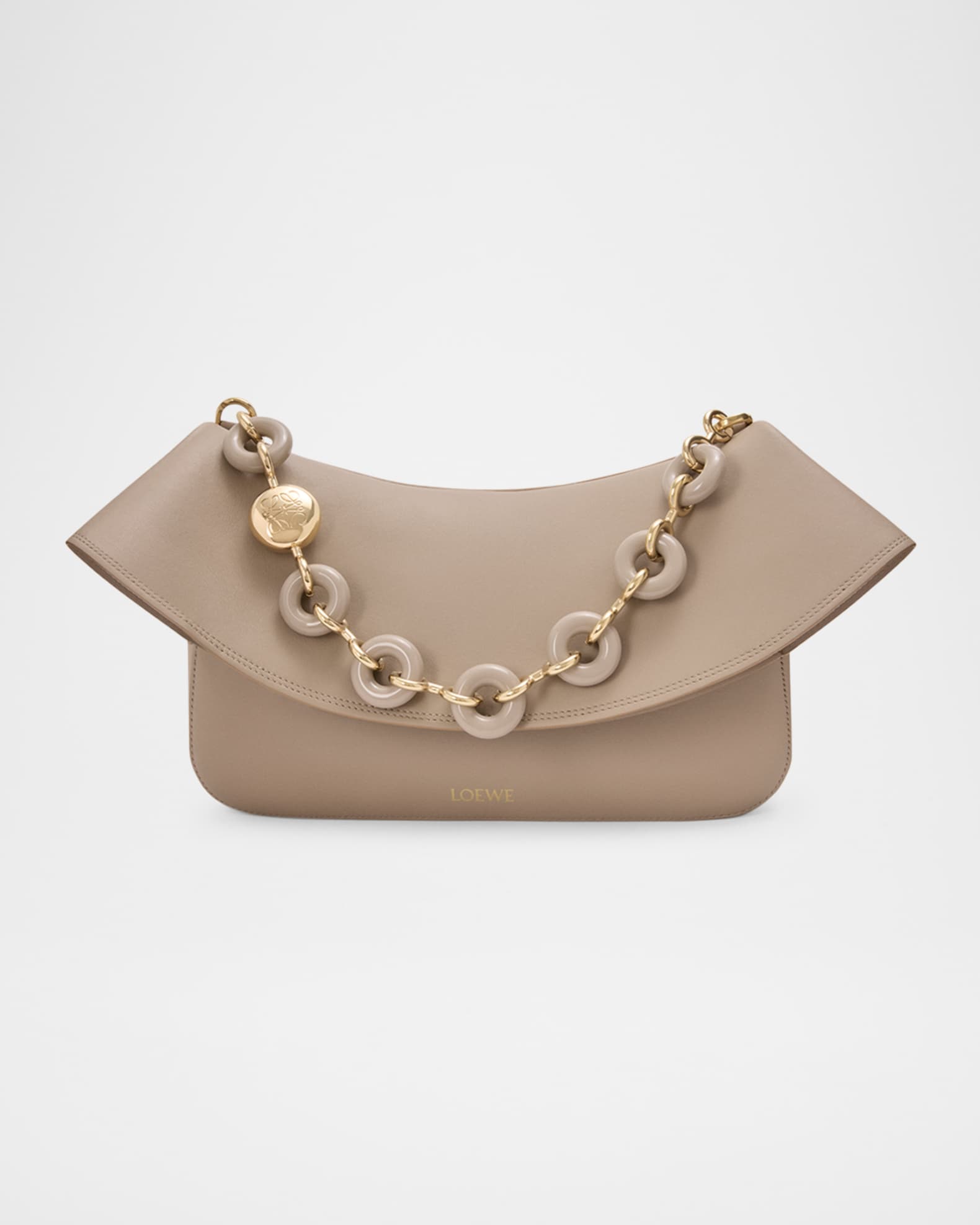 Loewe x Paula's Ibiza Ola Small Shoulder Bag in Raffia and