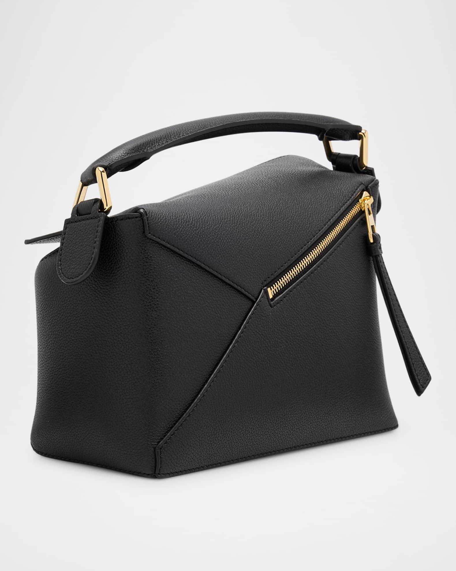 ハンドバッグ LOEWE PUZZLE EDGE SMALL HANDBAG IN GRAINY LEATHER Loewe Puzzle Edge Small Top-Handle Bag in Soft Grained