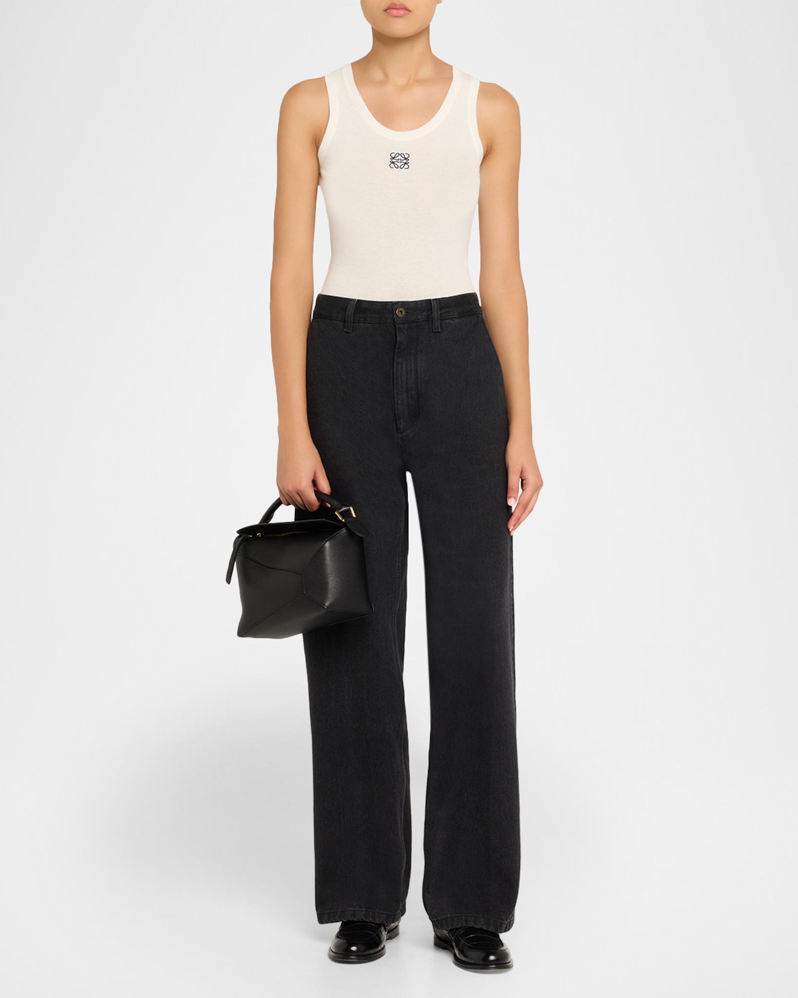 Loewe Puzzle Edge Small Top-Handle Bag in Grain Leather | Neiman Marcus
