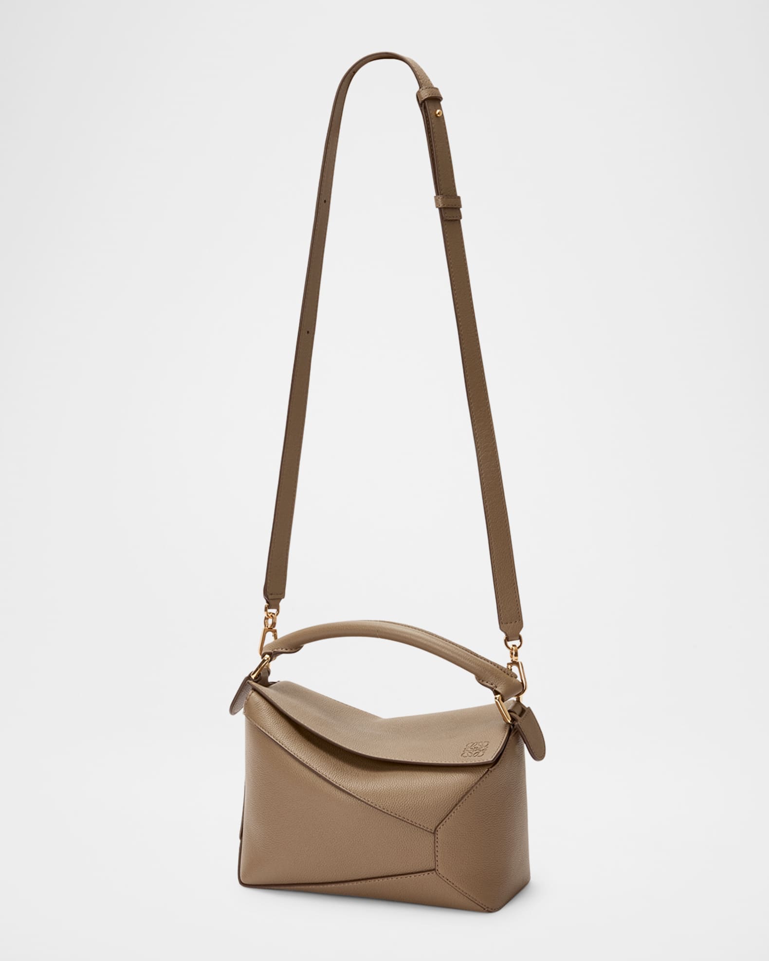 ハンドバッグ LOEWE PUZZLE EDGE SMALL HANDBAG IN GRAINY LEATHER Loewe Puzzle Edge Small Top-Handle Bag in Grain Leather