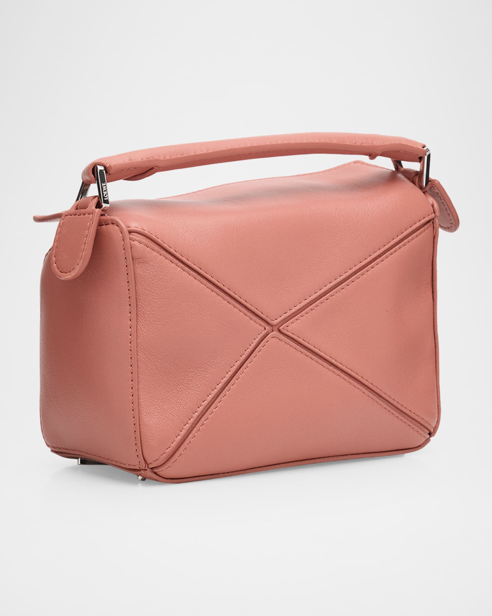ナオ Puzzle Mini Top-Handle Bag in Nappa Leather | Neiman Marcus