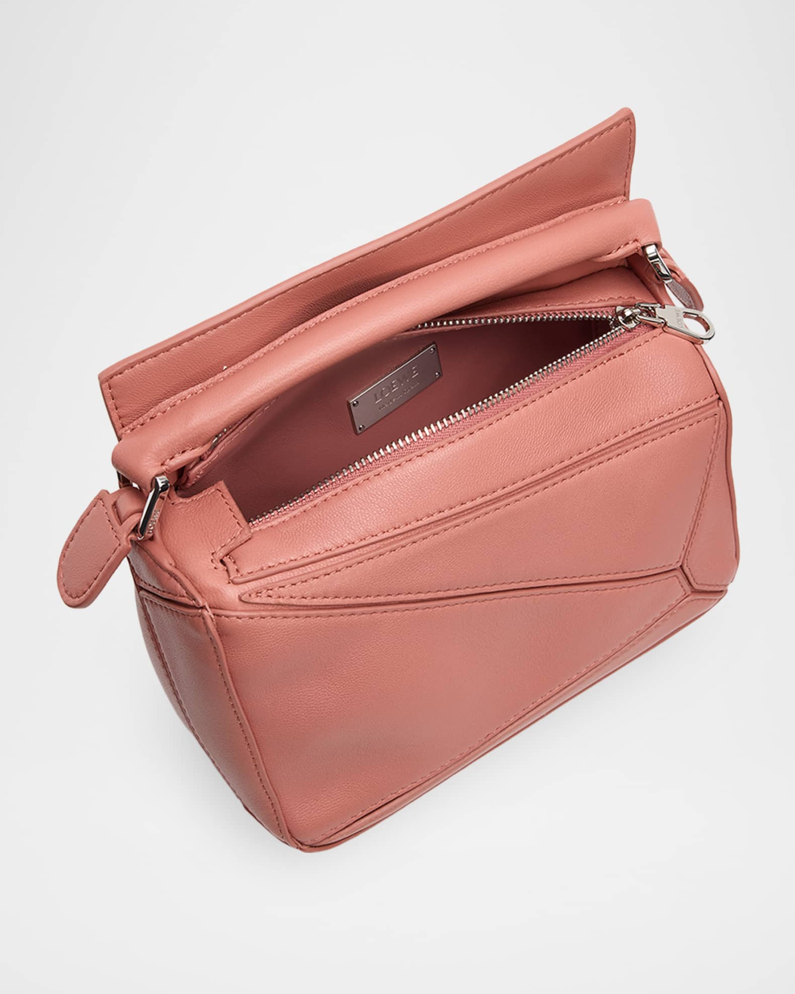 Puzzle Mini Top-Handle Bag in Nappa Leather | Neiman Marcus