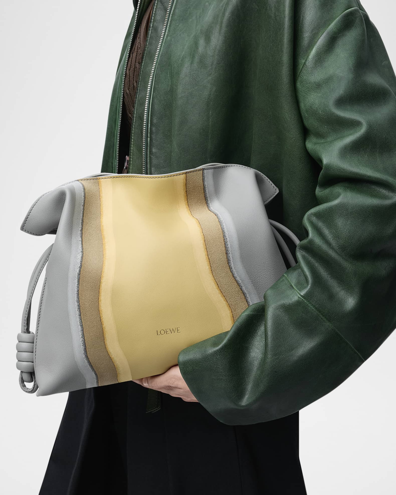 Loewe Flamenco Clutch Bag in Nappa Leather | Neiman Marcus
