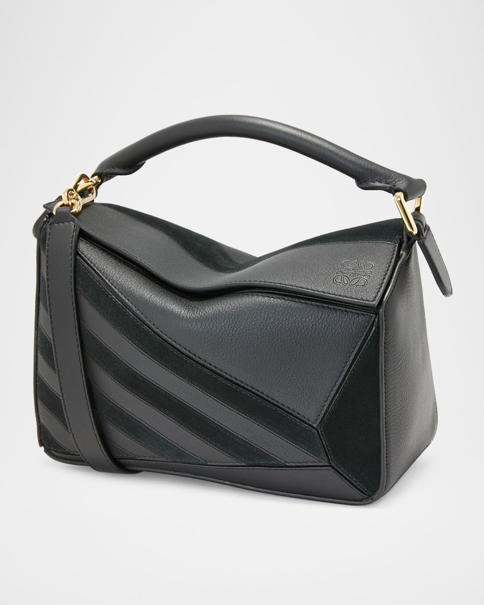 Handbag Loewe Puzzle Midnight Blue Loewe Puzzle Medium Navy Bag