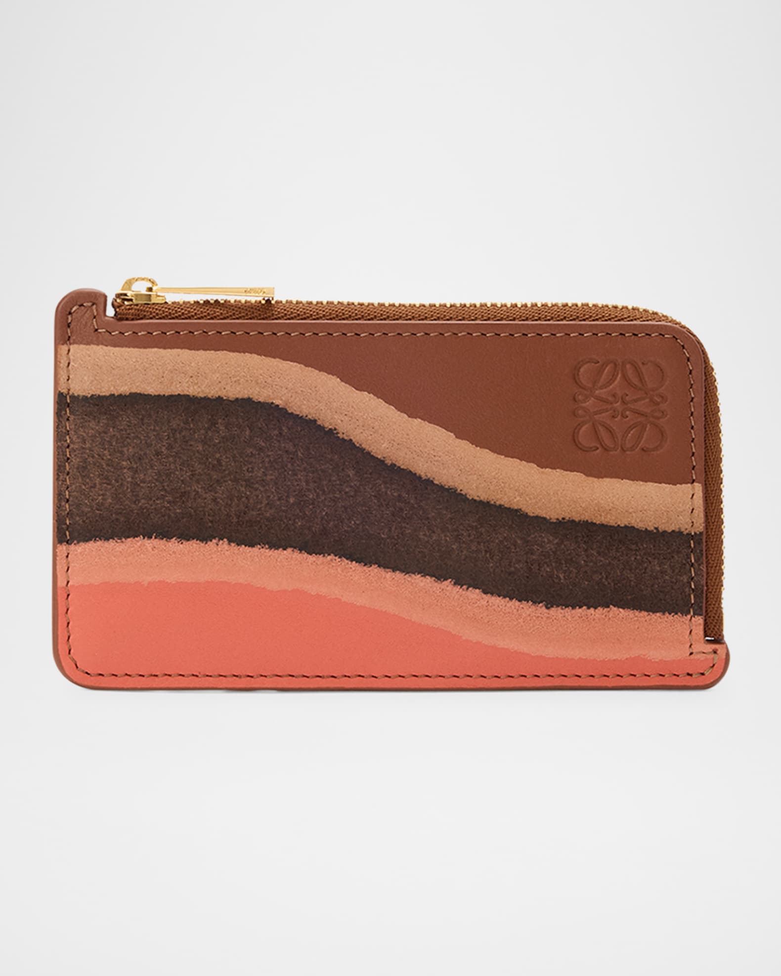 【LOEWE】 Landscape leather cardholder Loewe Landscape Card Holder in Calfskin Leather - Bergdorf