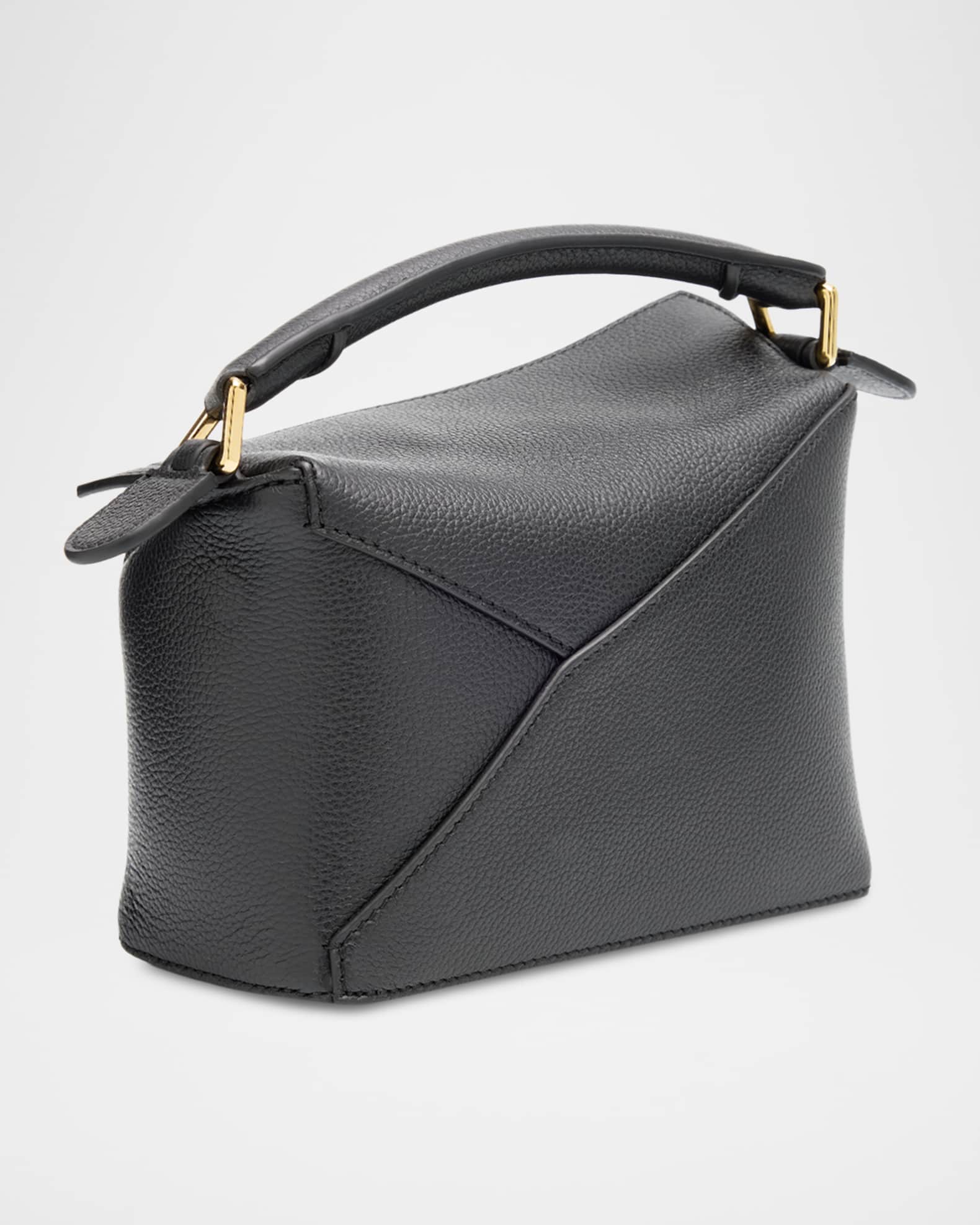 Loewe Puzzle Edge Mini Top-Handle Bag in Grain Leather | Neiman Marcus