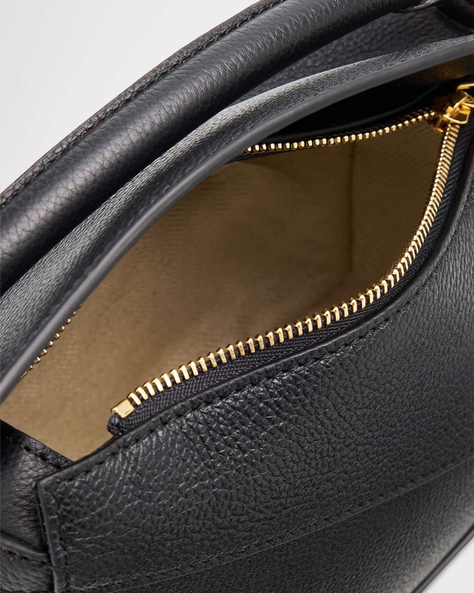 Loewe Puzzle Edge Mini Top-Handle Bag in Grain Leather | Neiman Marcus