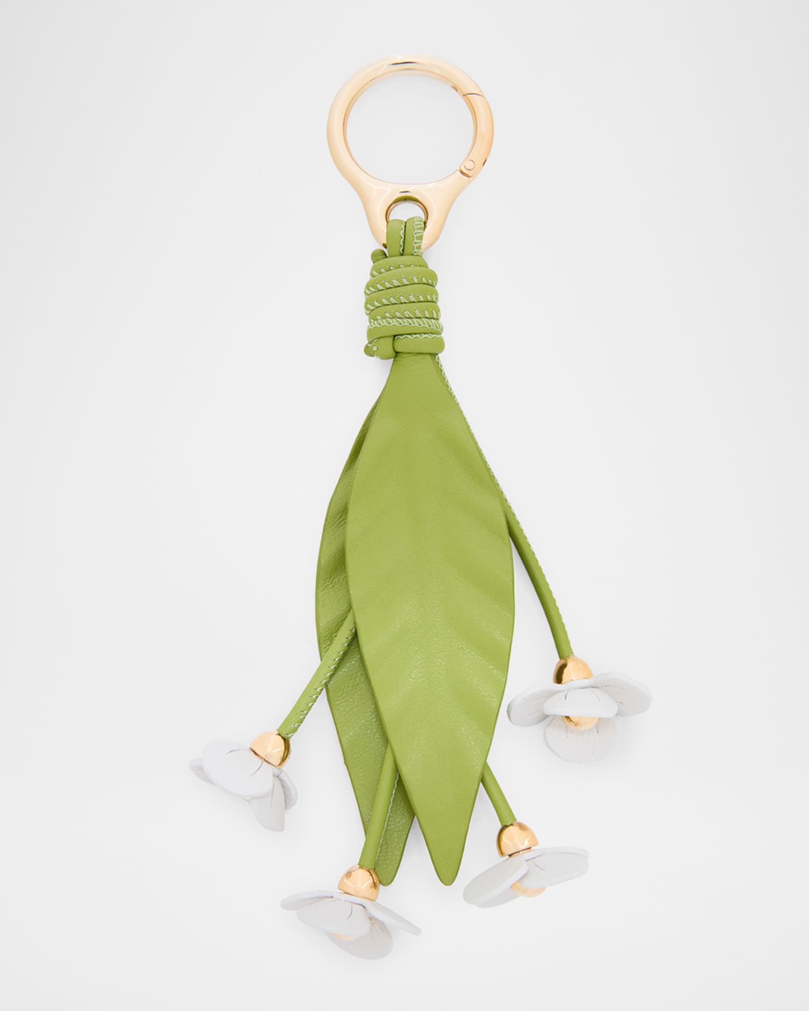 【LOEWE】 Strawberry charm Loewe Strawberry Flower Bag Charm in Calfskin Leather