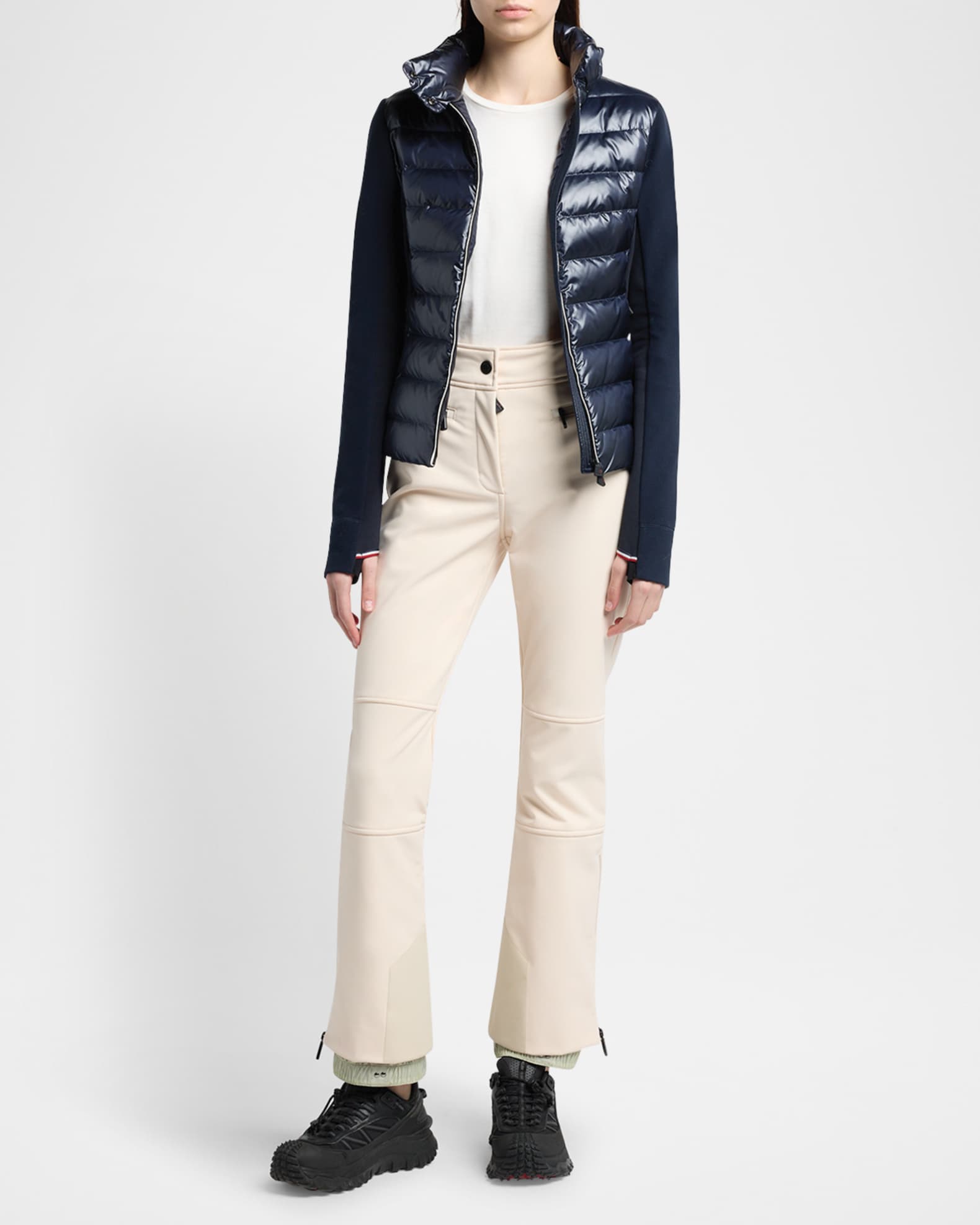 Moncler Grenoble Padded Down Zip-Up Sweatshirt | Neiman Marcus