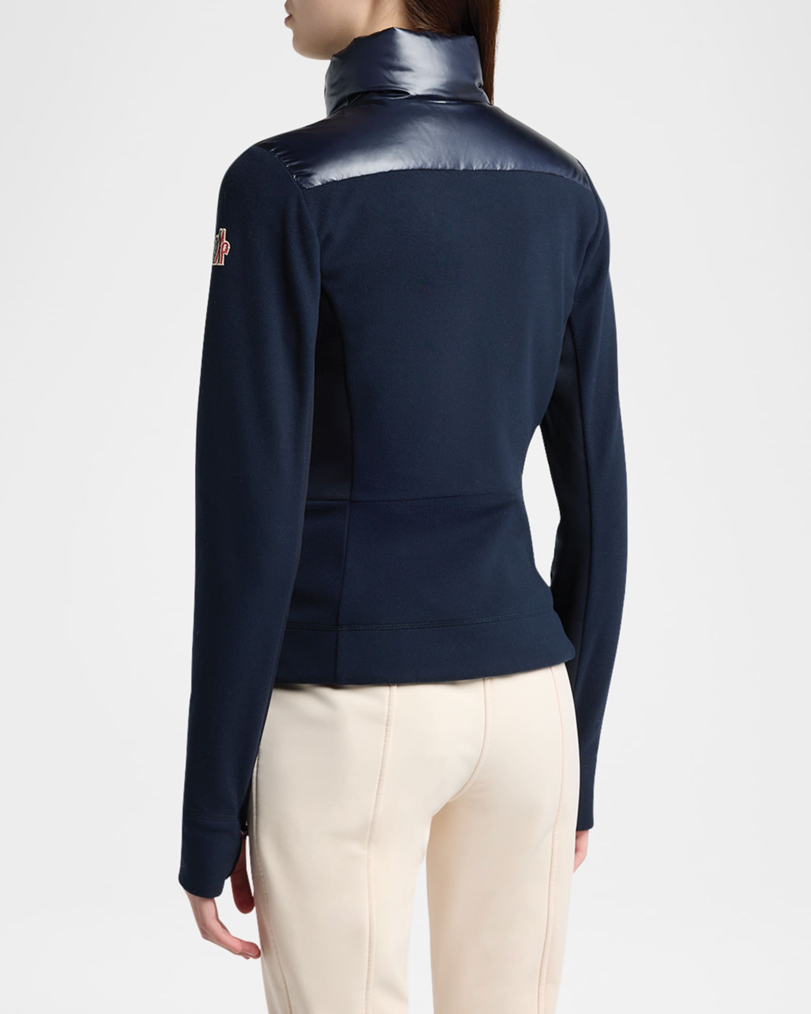 Moncler Grenoble Padded Down Zip-Up Sweatshirt | Neiman Marcus