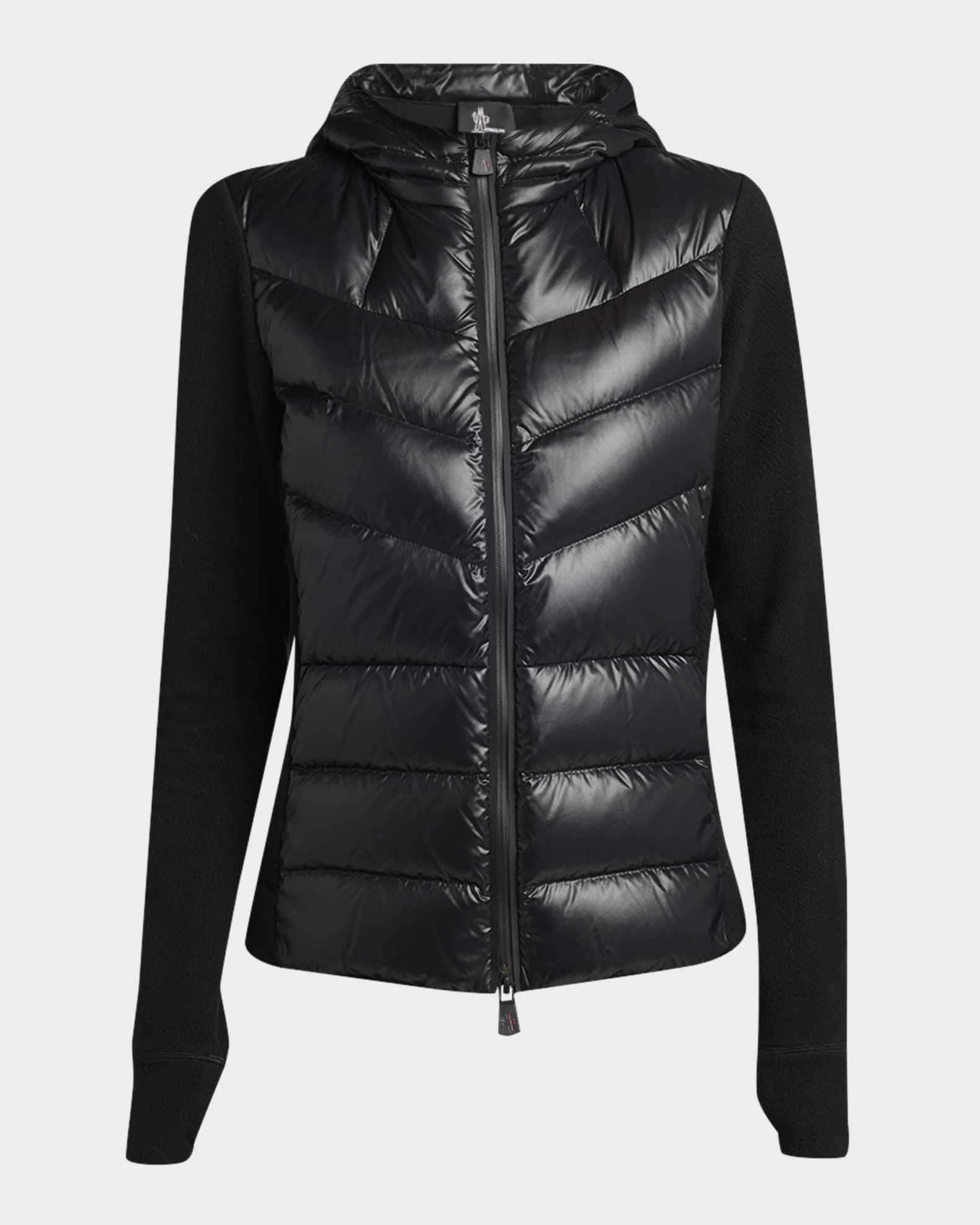 Moncler Grenoble Padded Down Zip-Up Hoodie Cardigan | Neiman Marcus