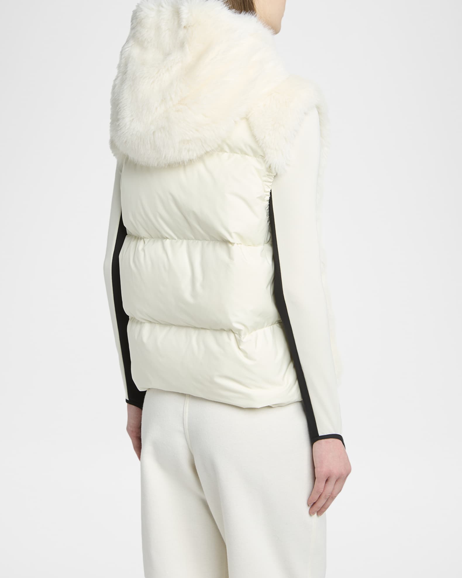 Moncler Grenoble Arve Hooded Teddy Down Vest | Neiman Marcus