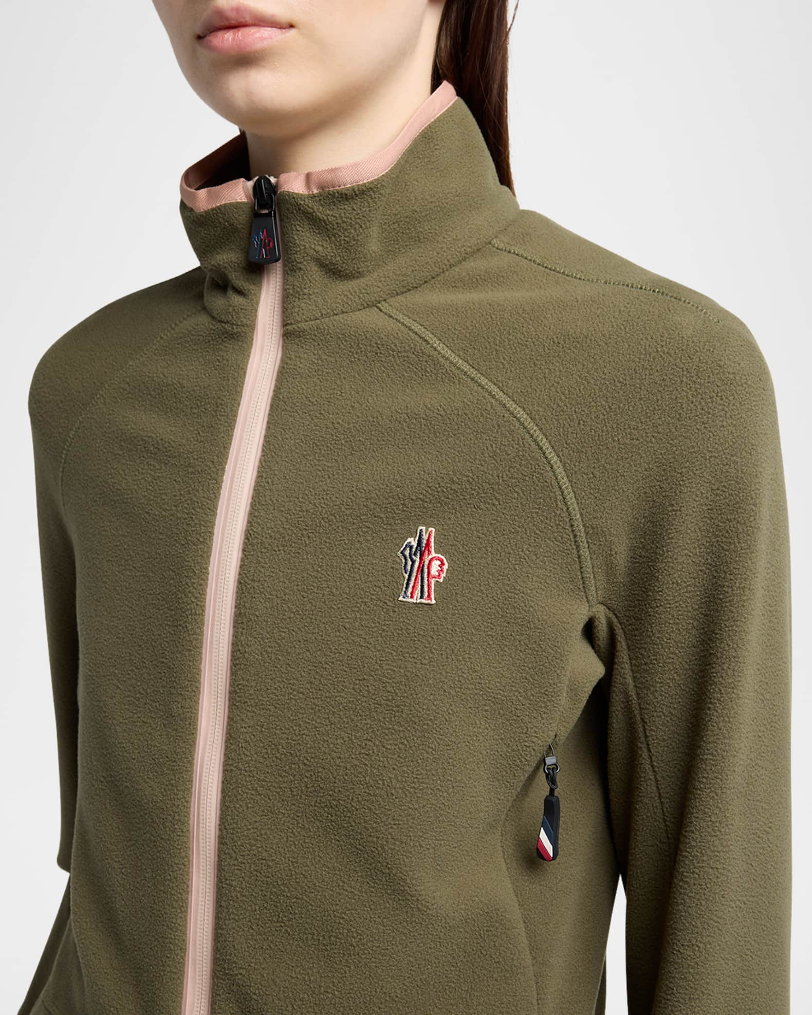Moncler Grenoble Fleece Zip-Up Sweatshirt | Neiman Marcus
