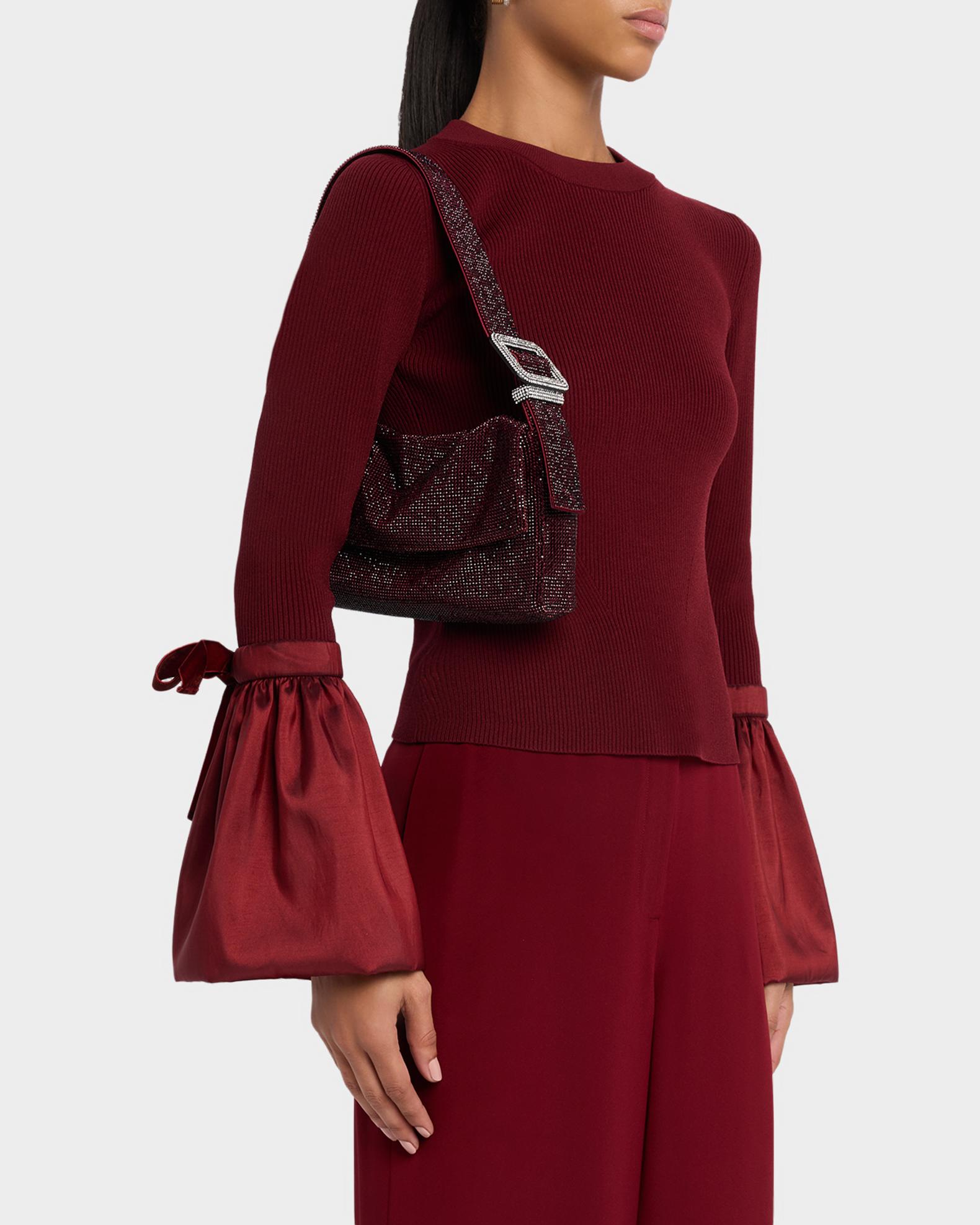 Benedetta Bruzziches Vitty Rhinestone Silk Shoulder Bag | Neiman 