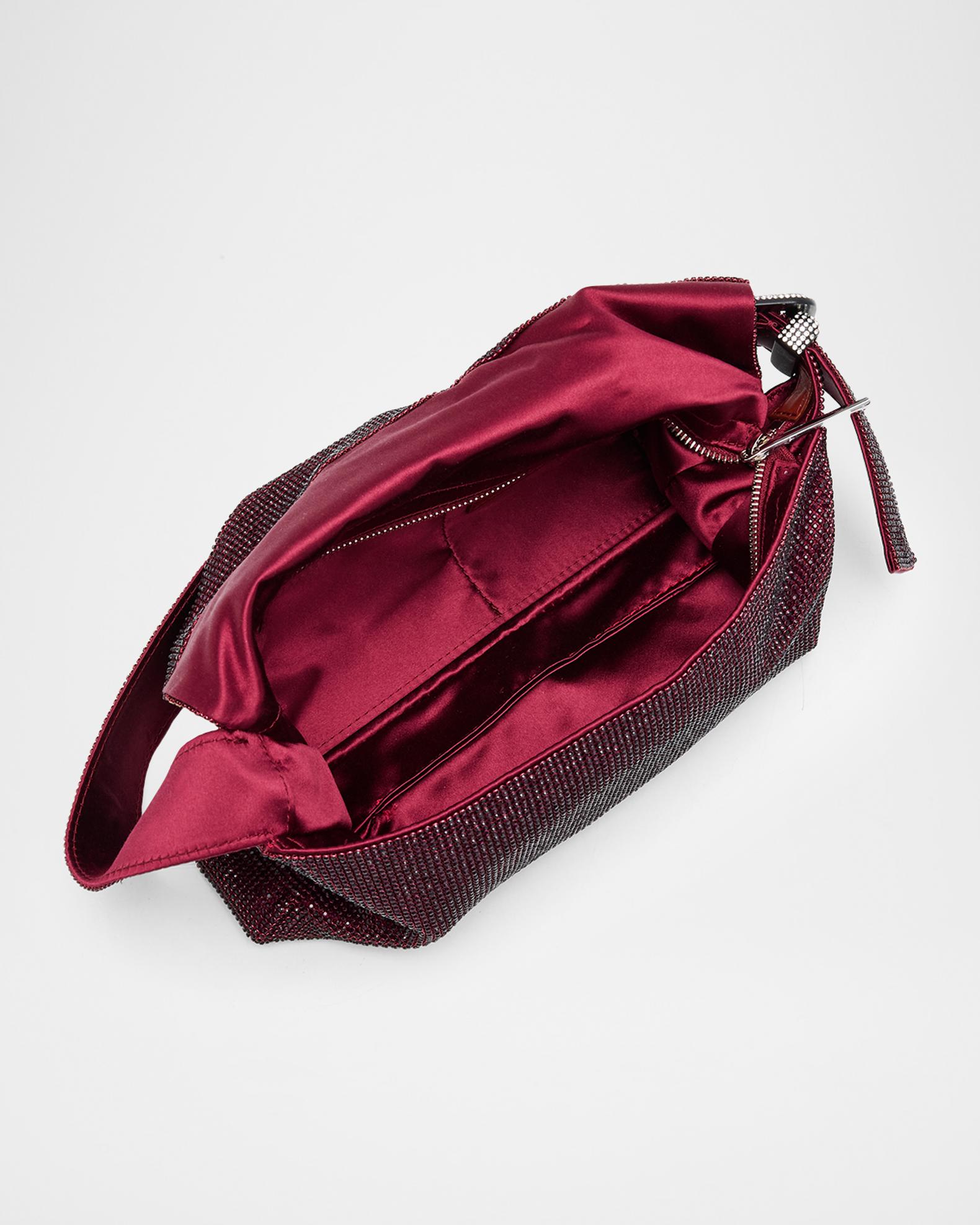 Benedetta Bruzziches Vitty Rhinestone Silk Shoulder Bag  display picture 3