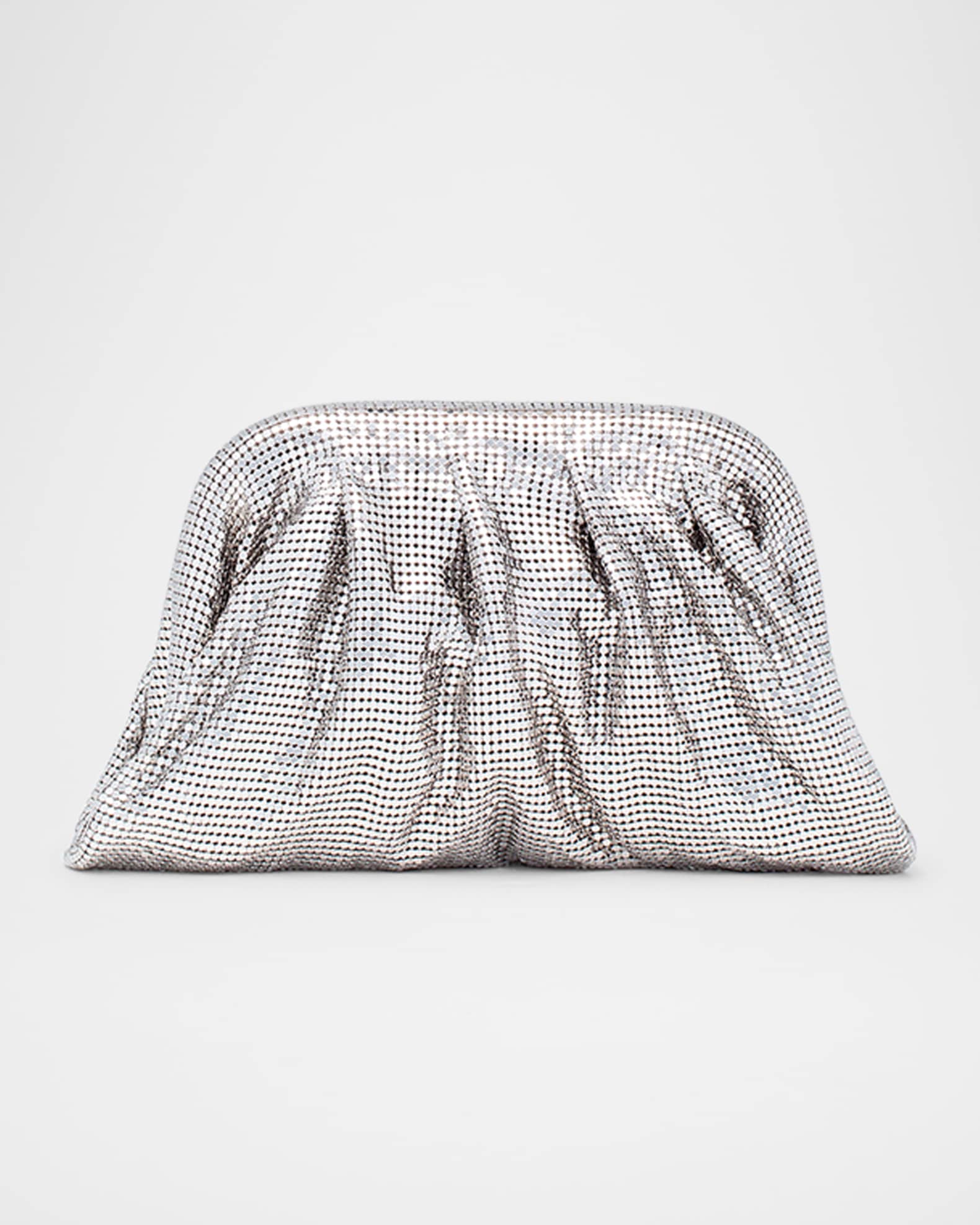 Benedetta Bruzziches Venus La Petite Pleated Mirror Mesh Clutch