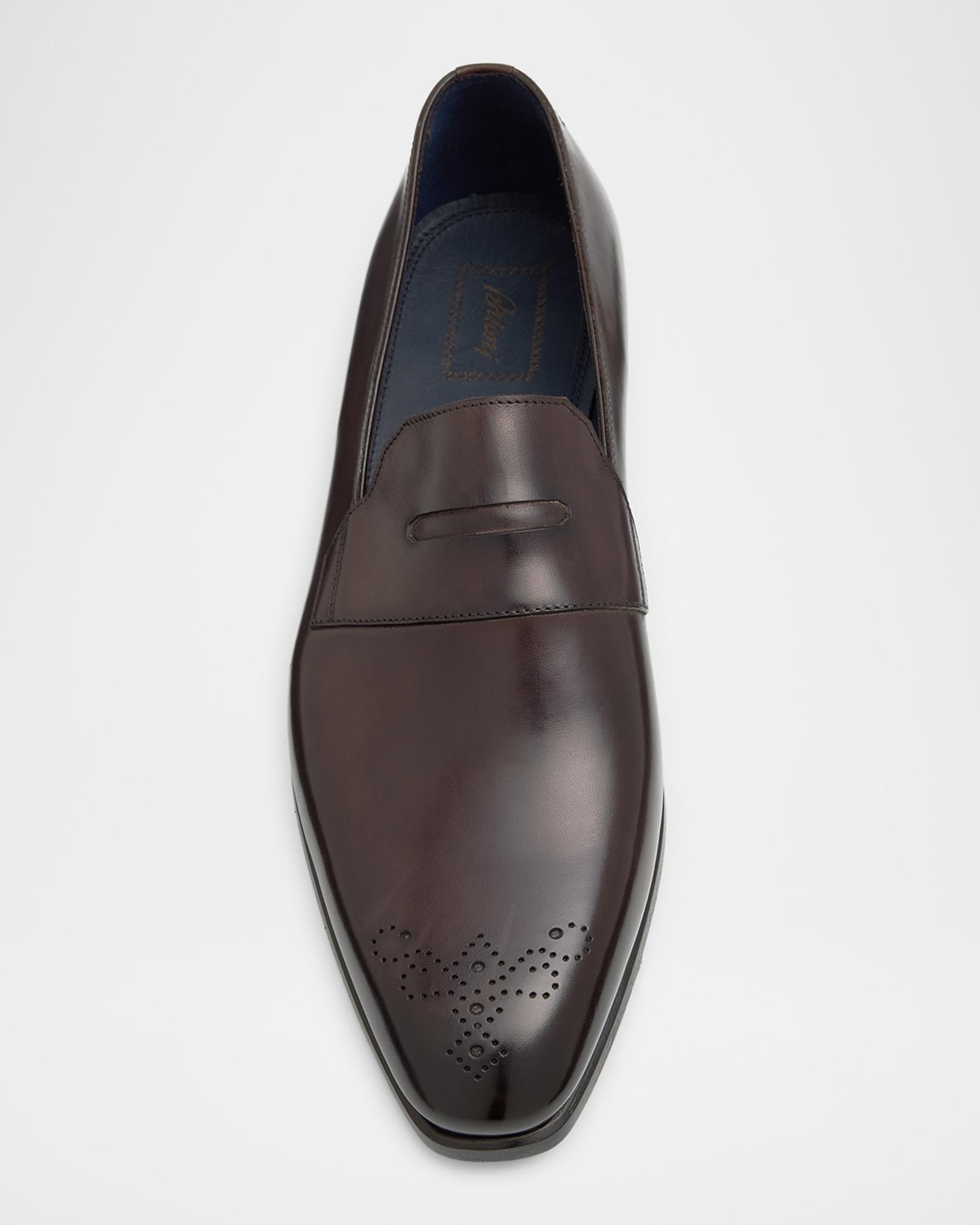 Brioni Men's Elysium Brogue Leather Penny Loafers | Neiman Marcus