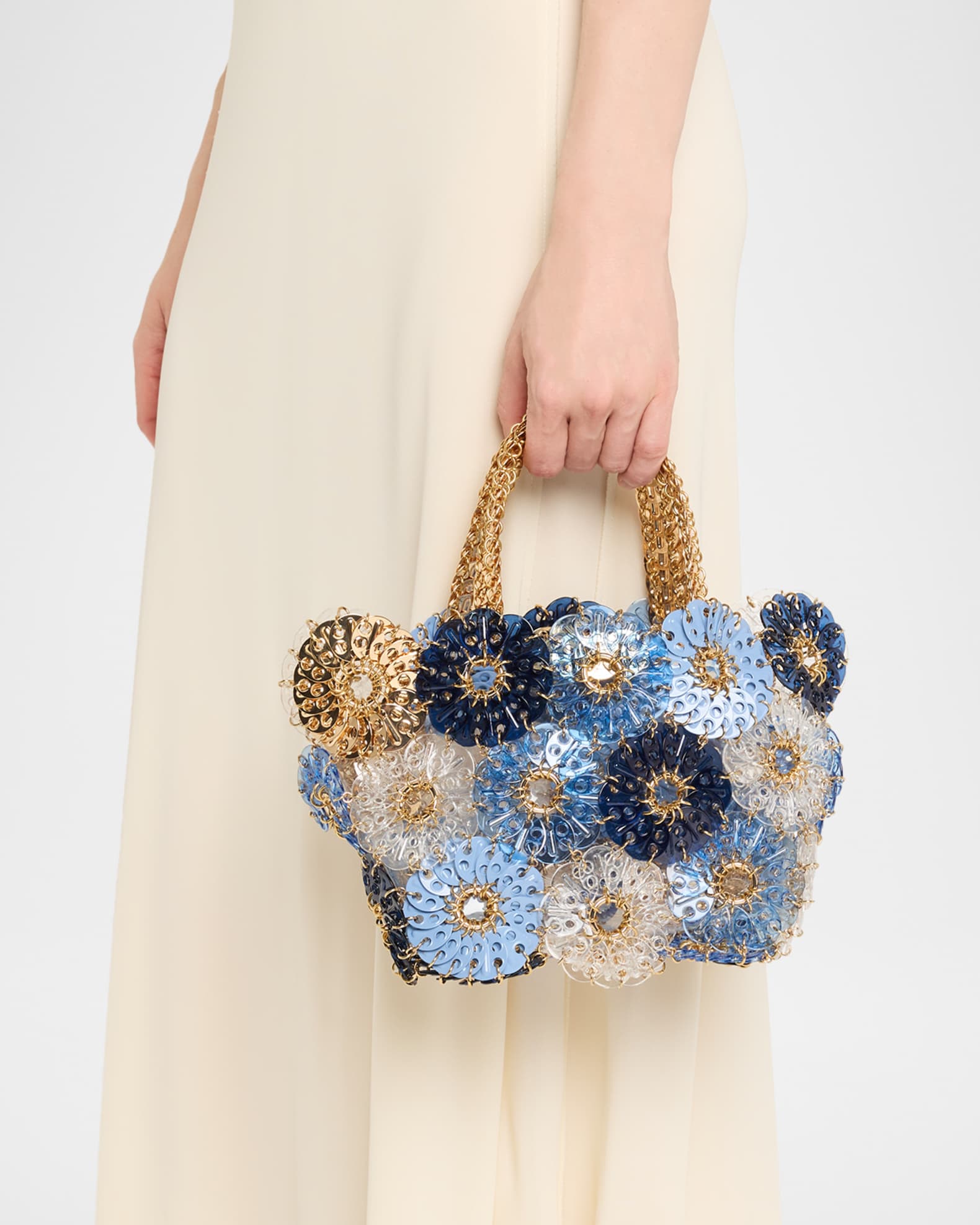Sac a Main Metal Flowers Top-Handle Bag 1