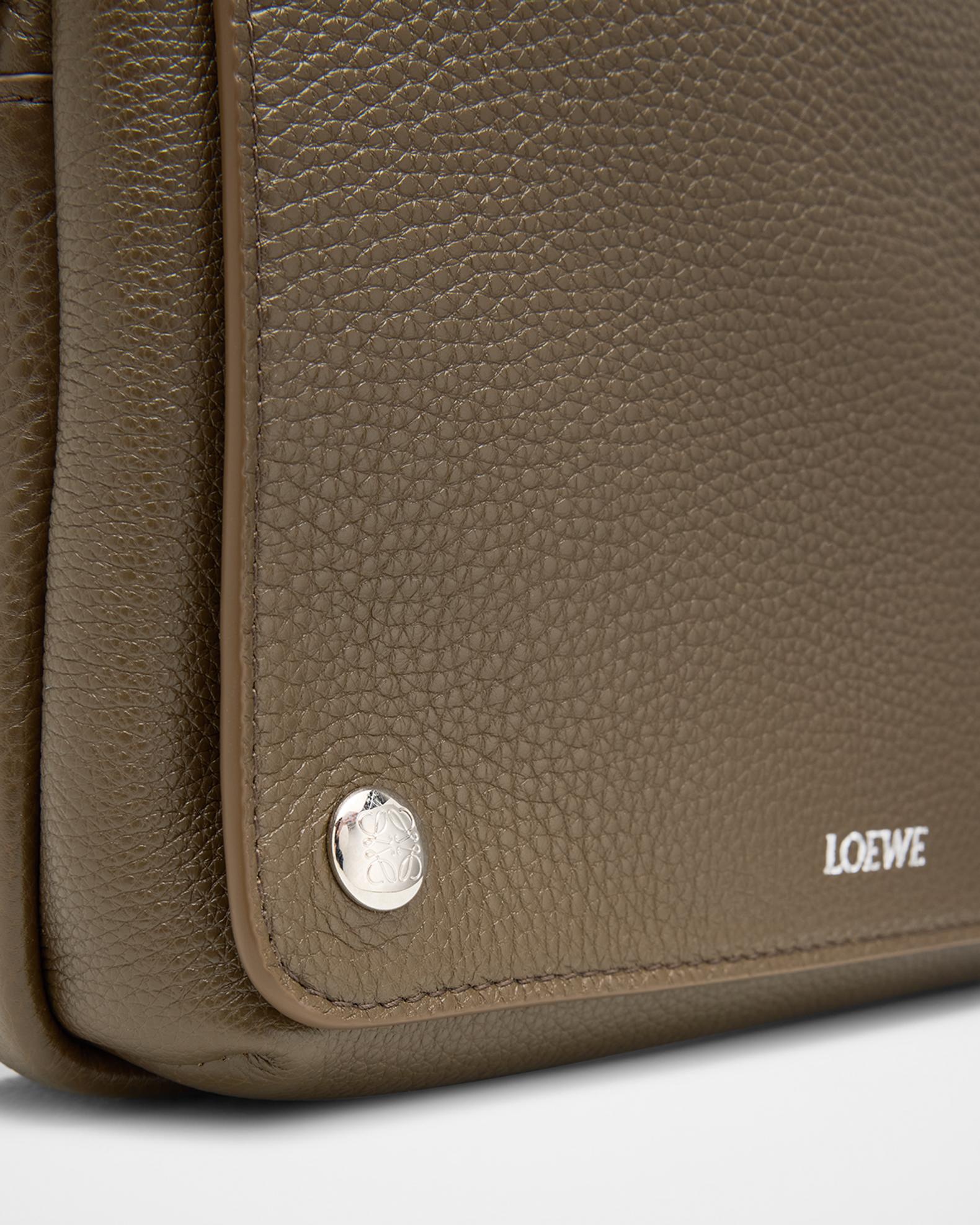 LOEWE Men's Pebble Leather Extra-Small Messenger Bag | Neiman Marcus