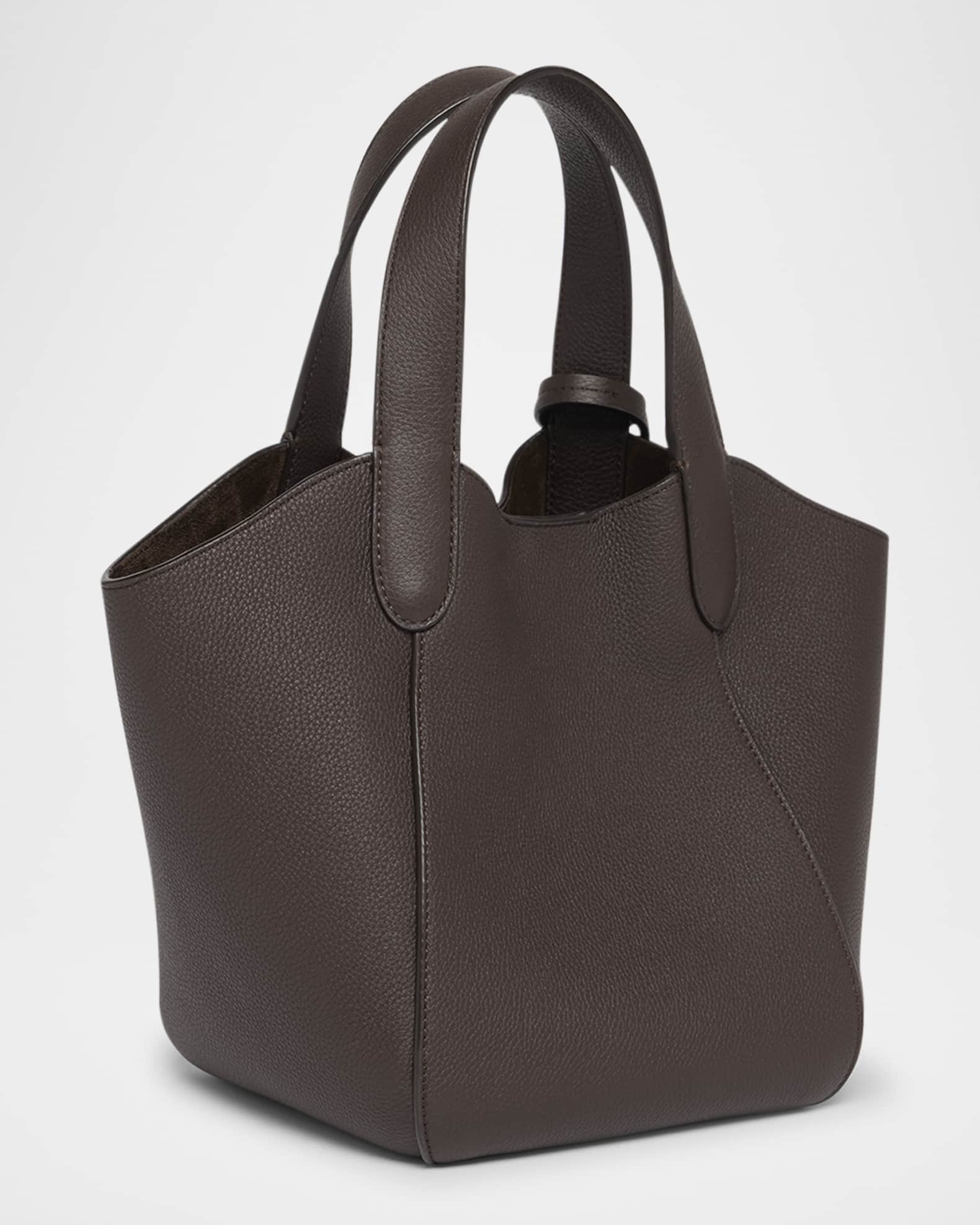 Giorgio Armani Small Grain Leather Tote Bag | Neiman Marcus