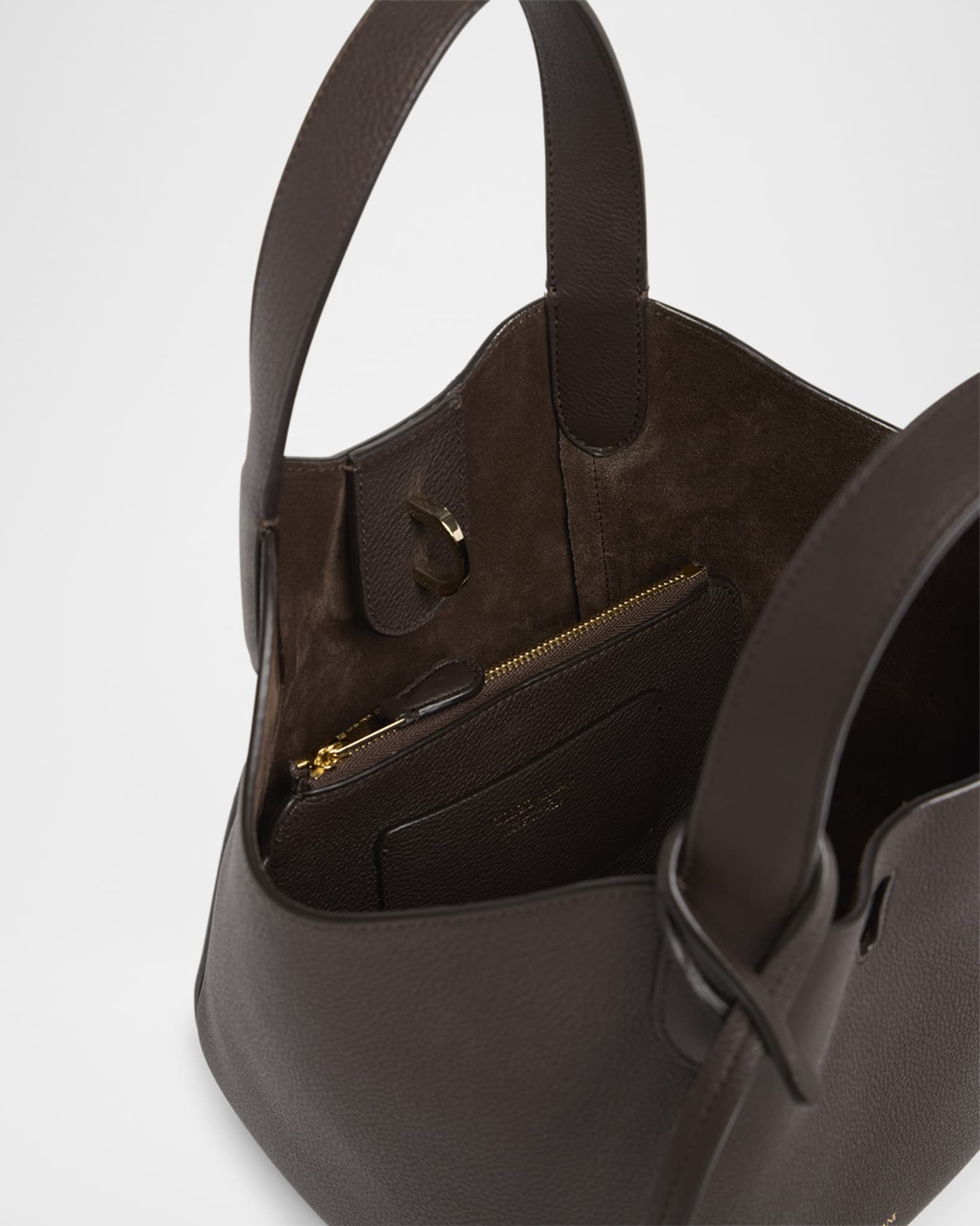 Giorgio Armani Small Grain Leather Tote Bag | Neiman Marcus