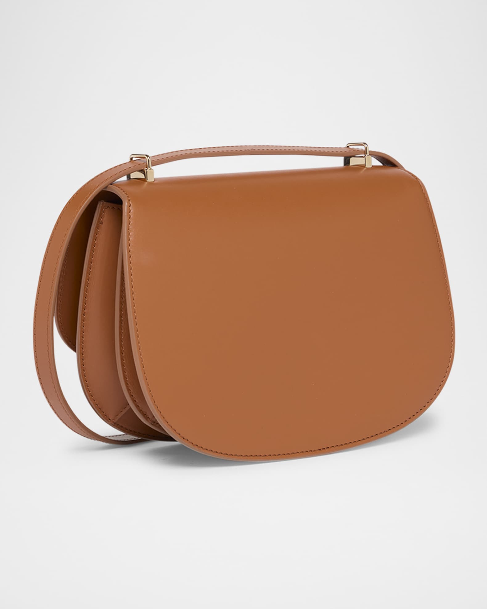 Giorgio Armani Rhinos Teardrop Turn-Lock Leather Crossbody Bag