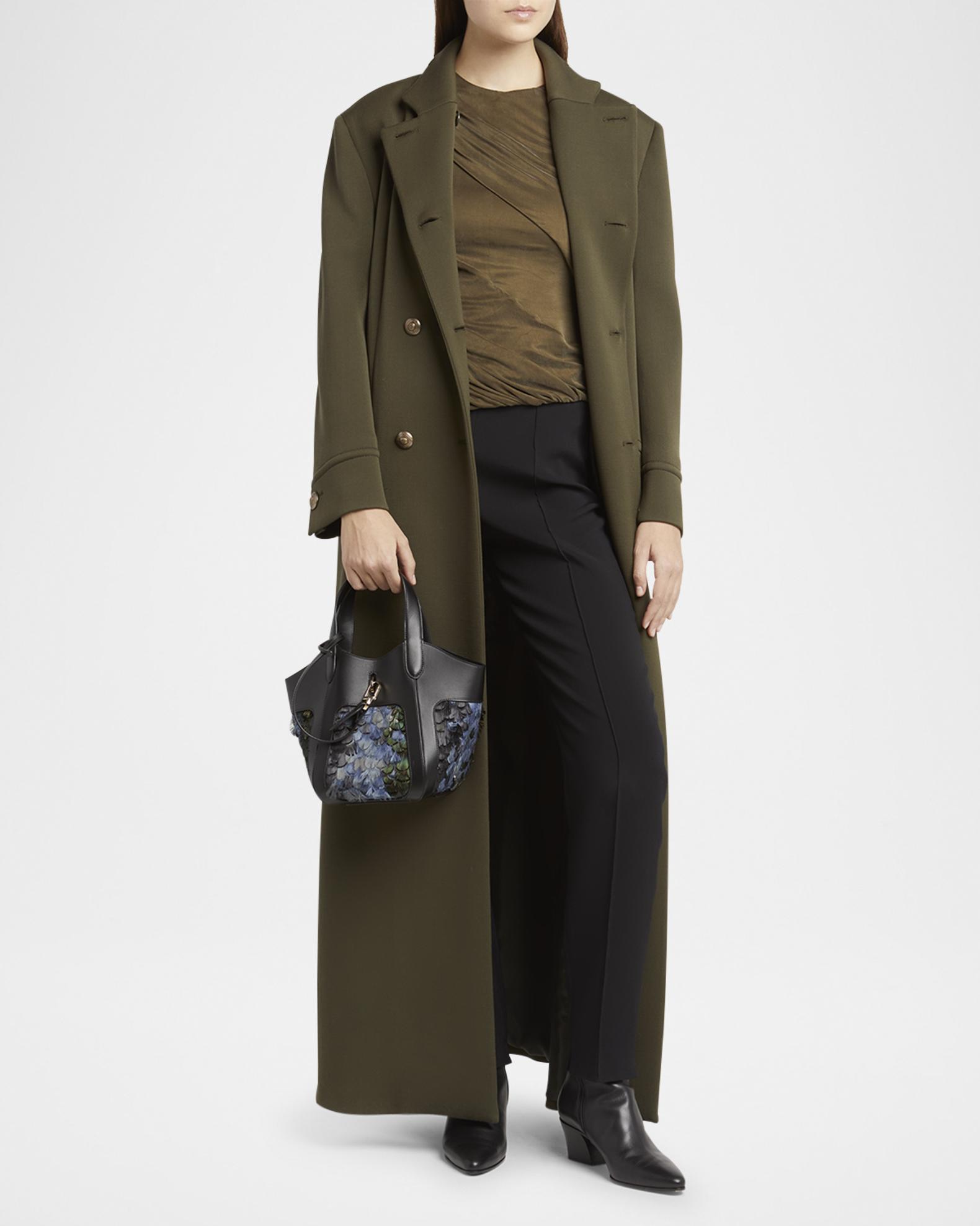 Giorgio Armani Small Feather-Embellished Leather Tote Bag | Neiman