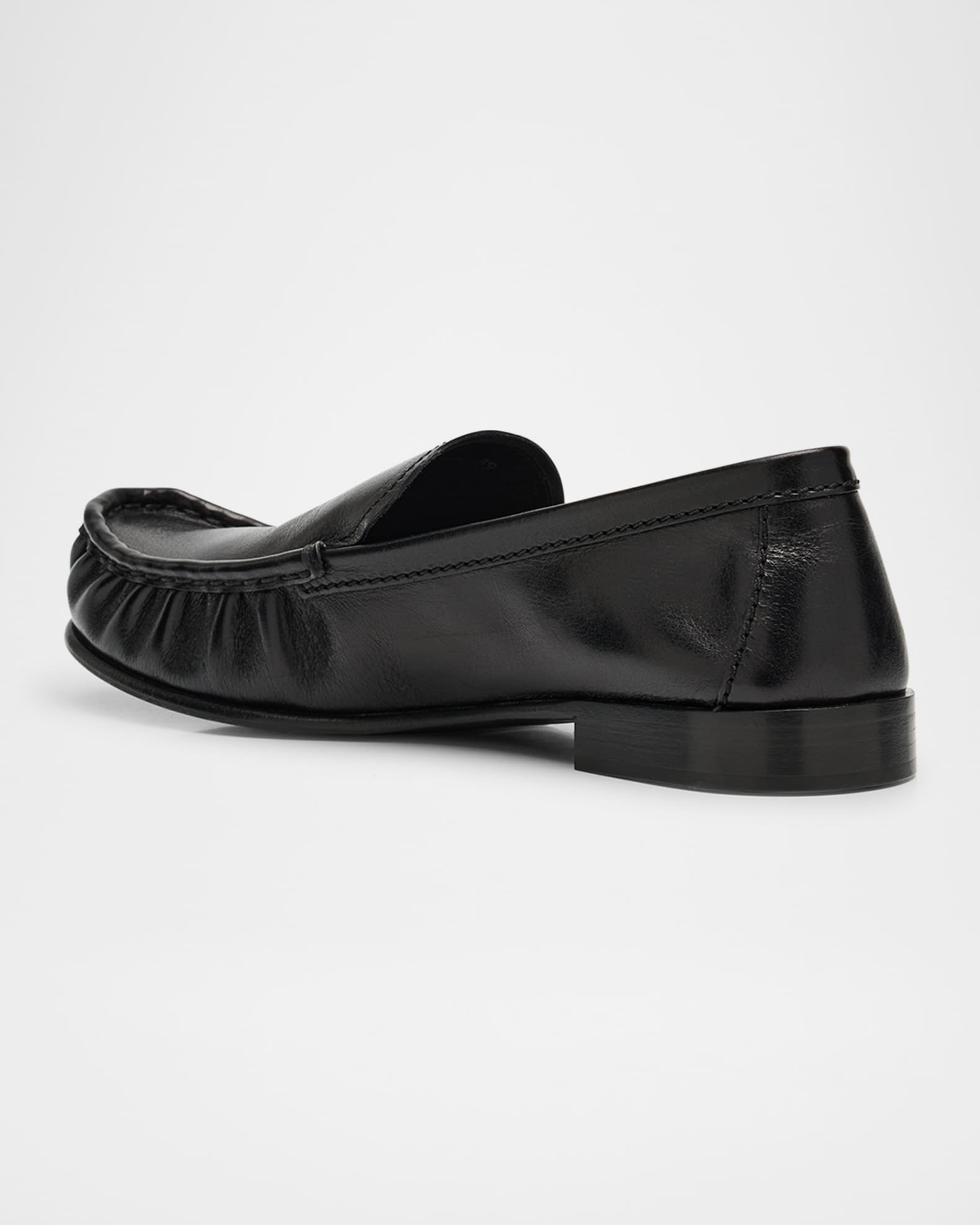 Miu Miu Ruched Leather Mocassin Loafers | Neiman Marcus