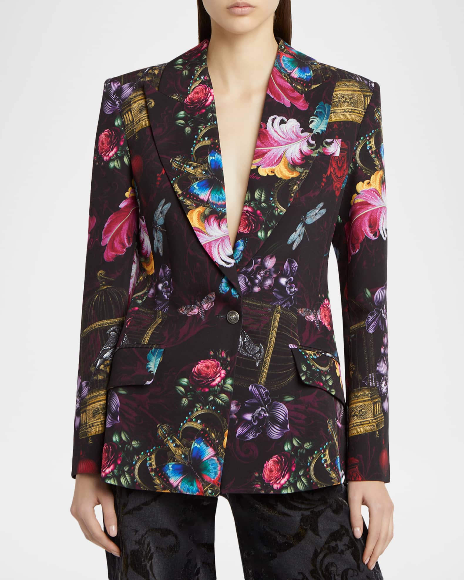 Versace Jeans Couture Cabinet De Curiosité Single-Breasted Jacket