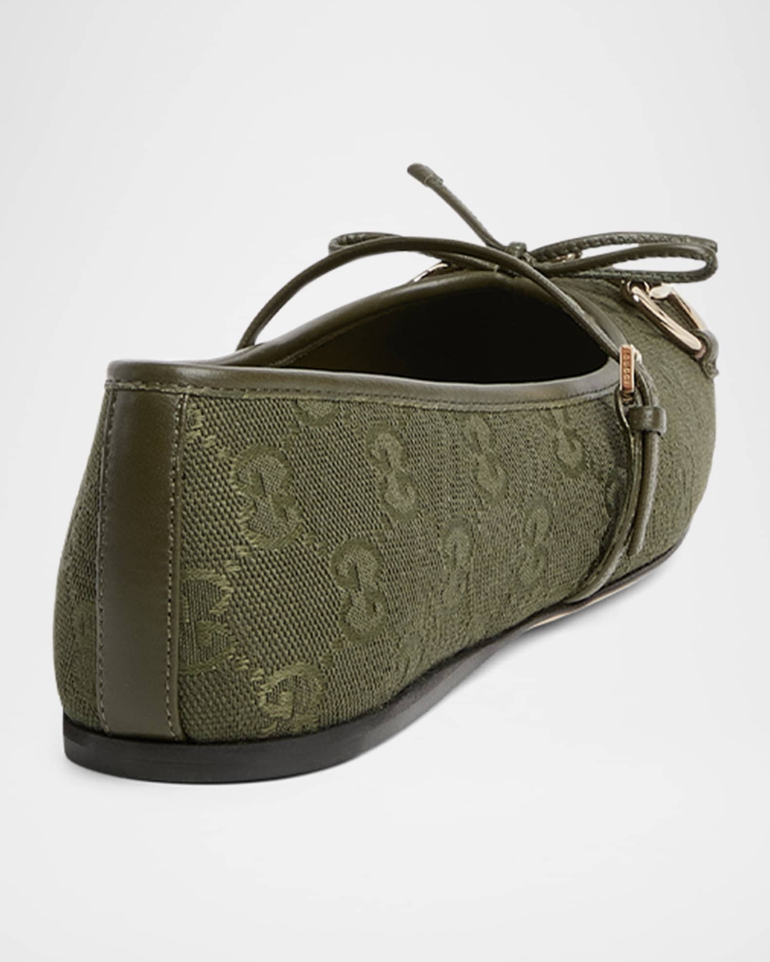 バレエシューズ Gucci Horsebit Ballerinas In Original Gg Canvas Gucci GG Canvas Horsebit Ballerina Flats | Neiman Marcus
