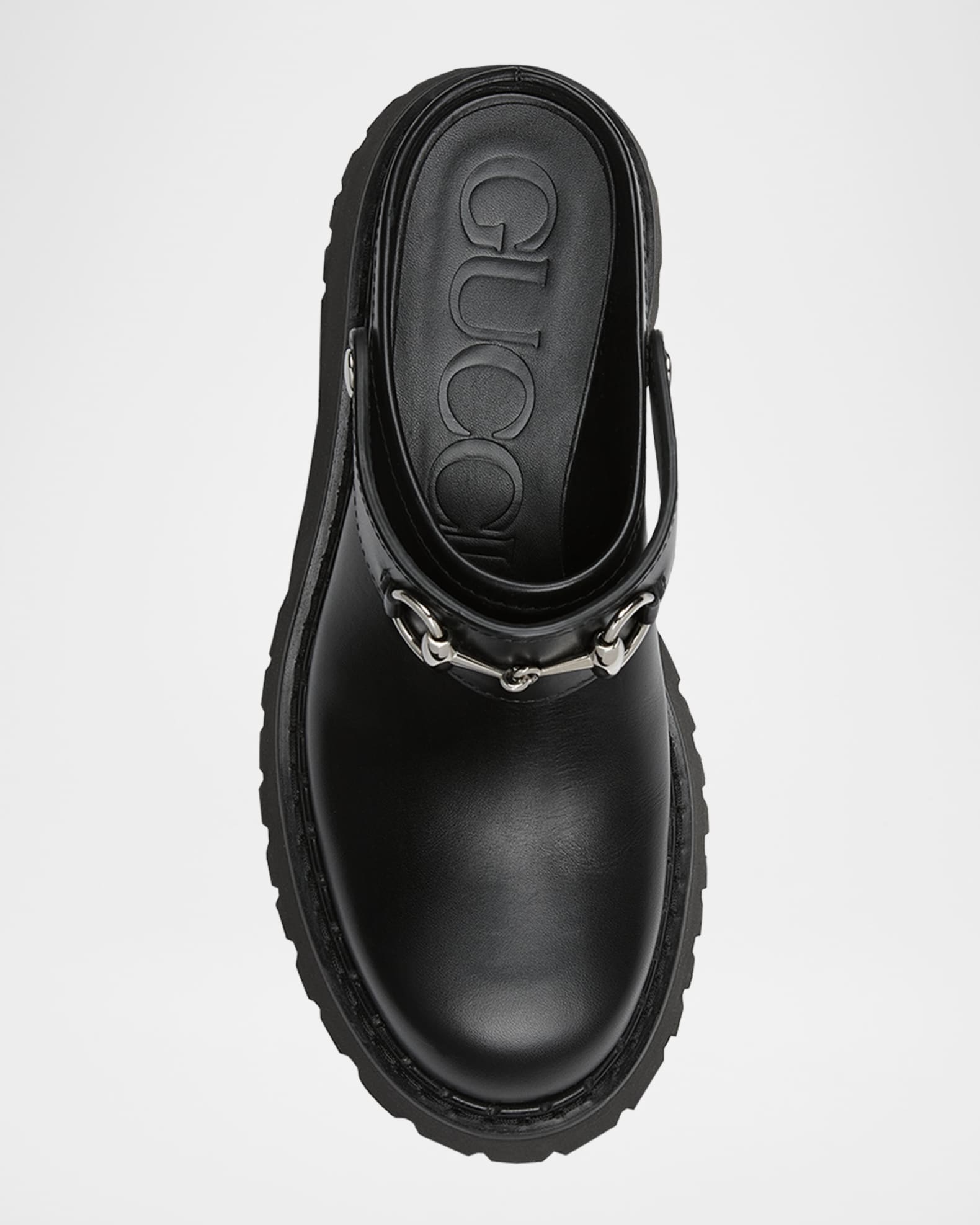 Gucci Gum Horsebit Belt Mules | Neiman Marcus